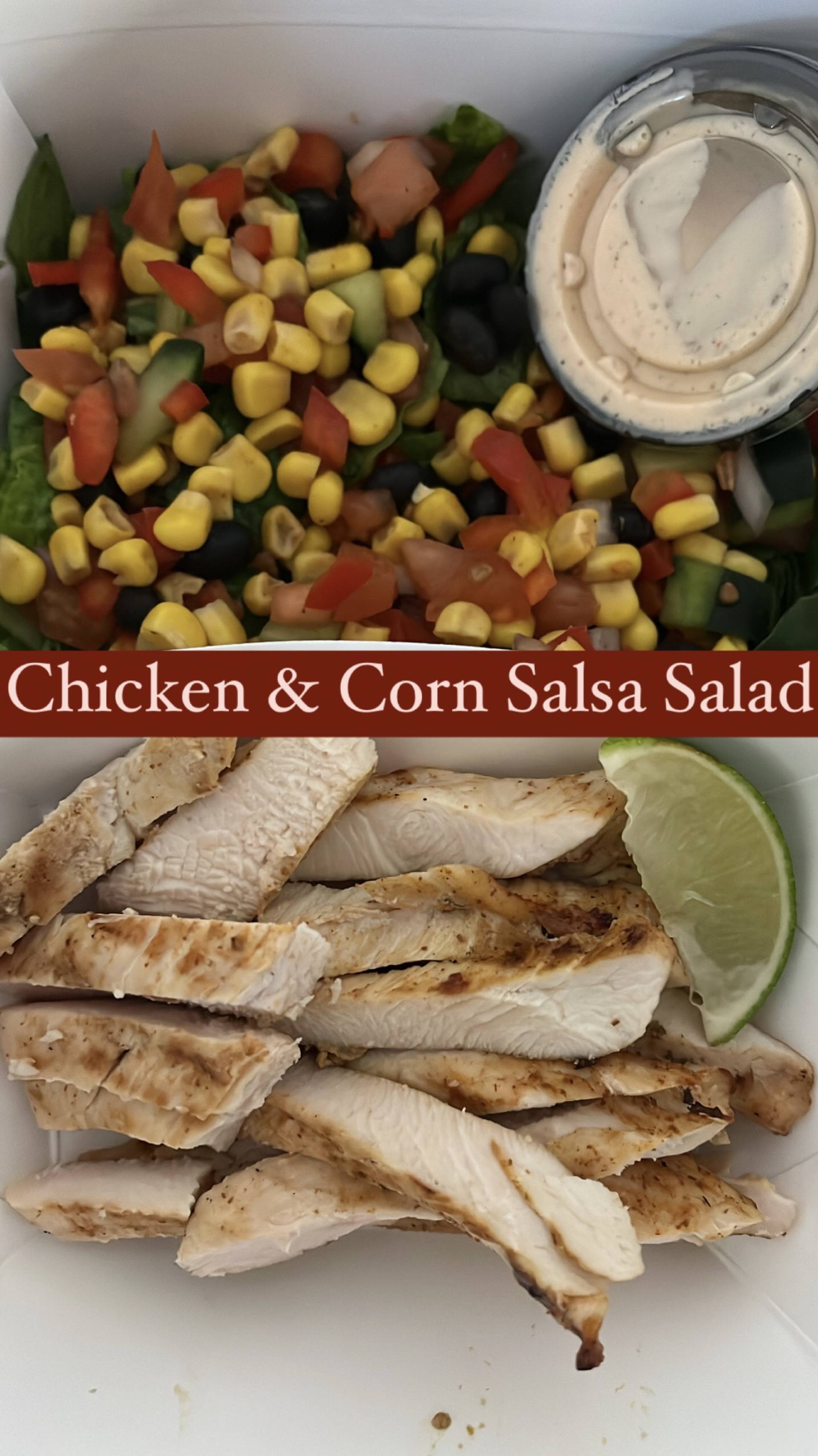 Fiesta Chicken & Corn Salsa Salad
