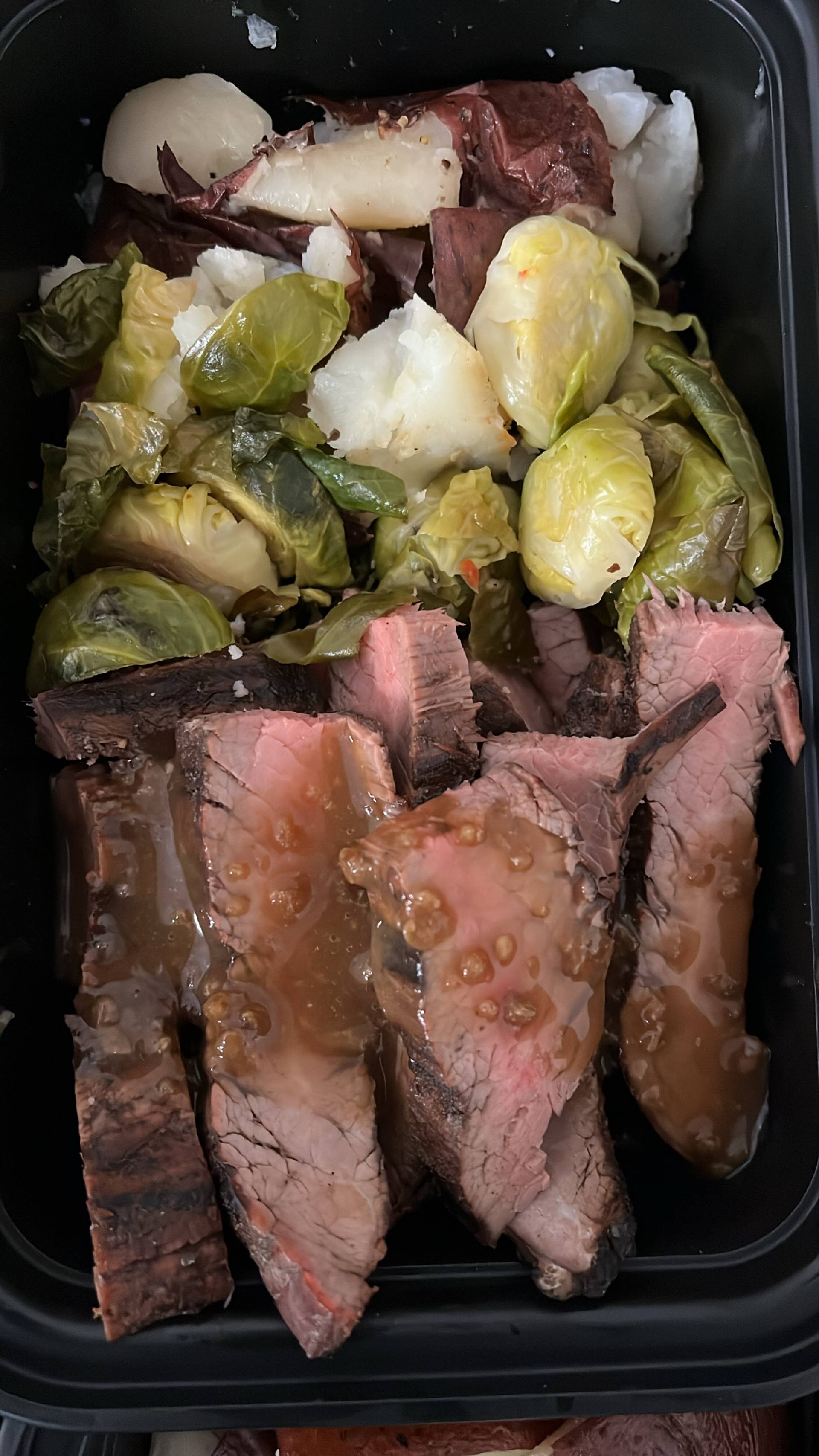 Steak & Smashed Red Potatoes