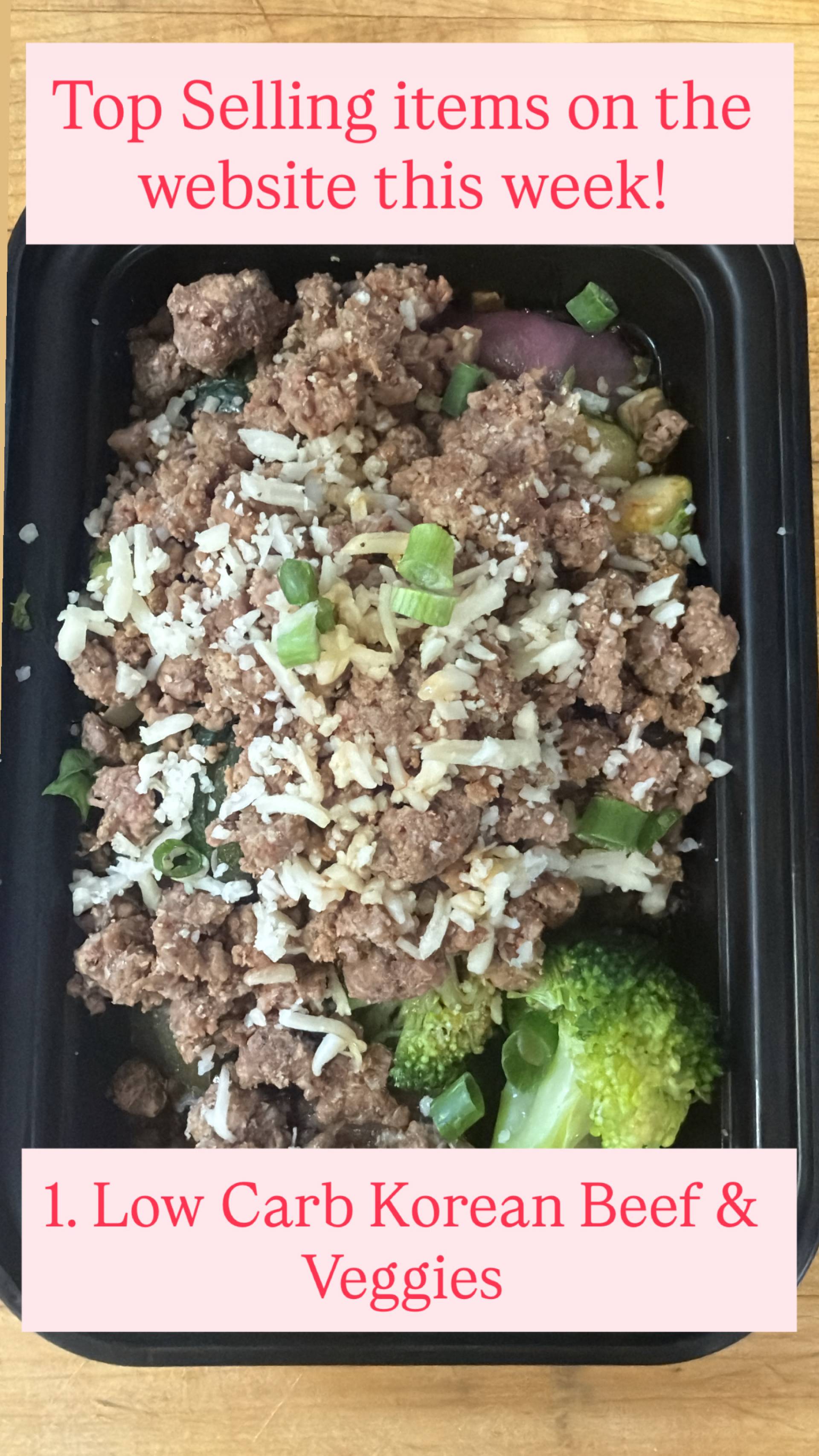 Keto Low Carb) Korean Beef & Mix Veggies