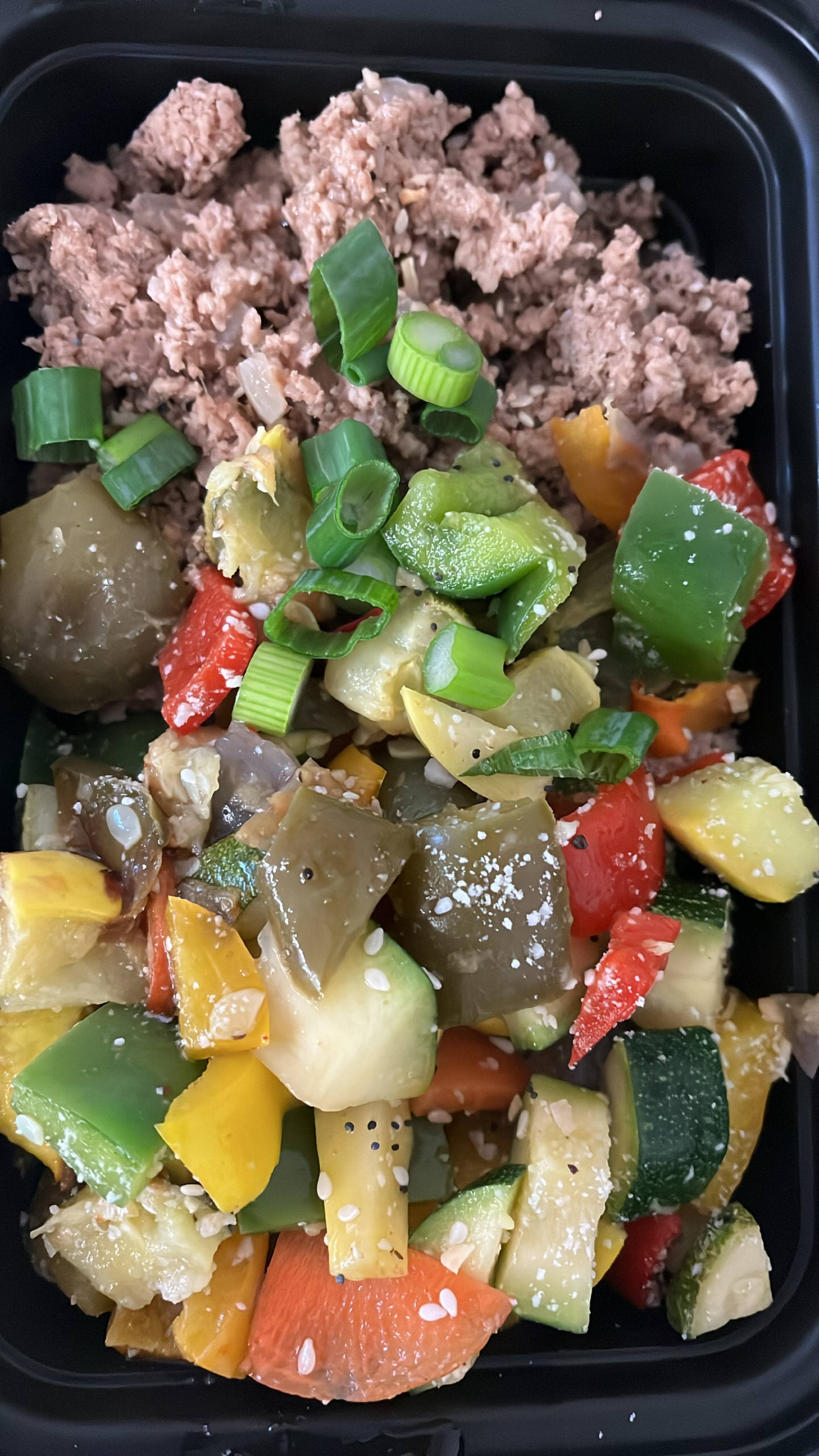 Keto Low Carb) Korean Turkey & Mix Veggies