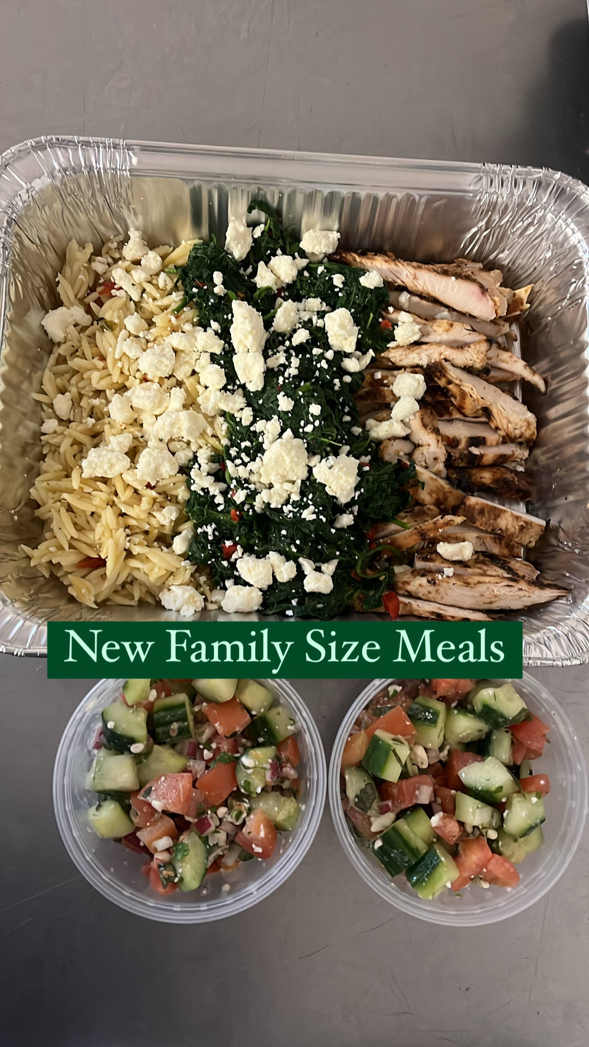 Family Size Mediterranean Chicken & Orzo Pasta