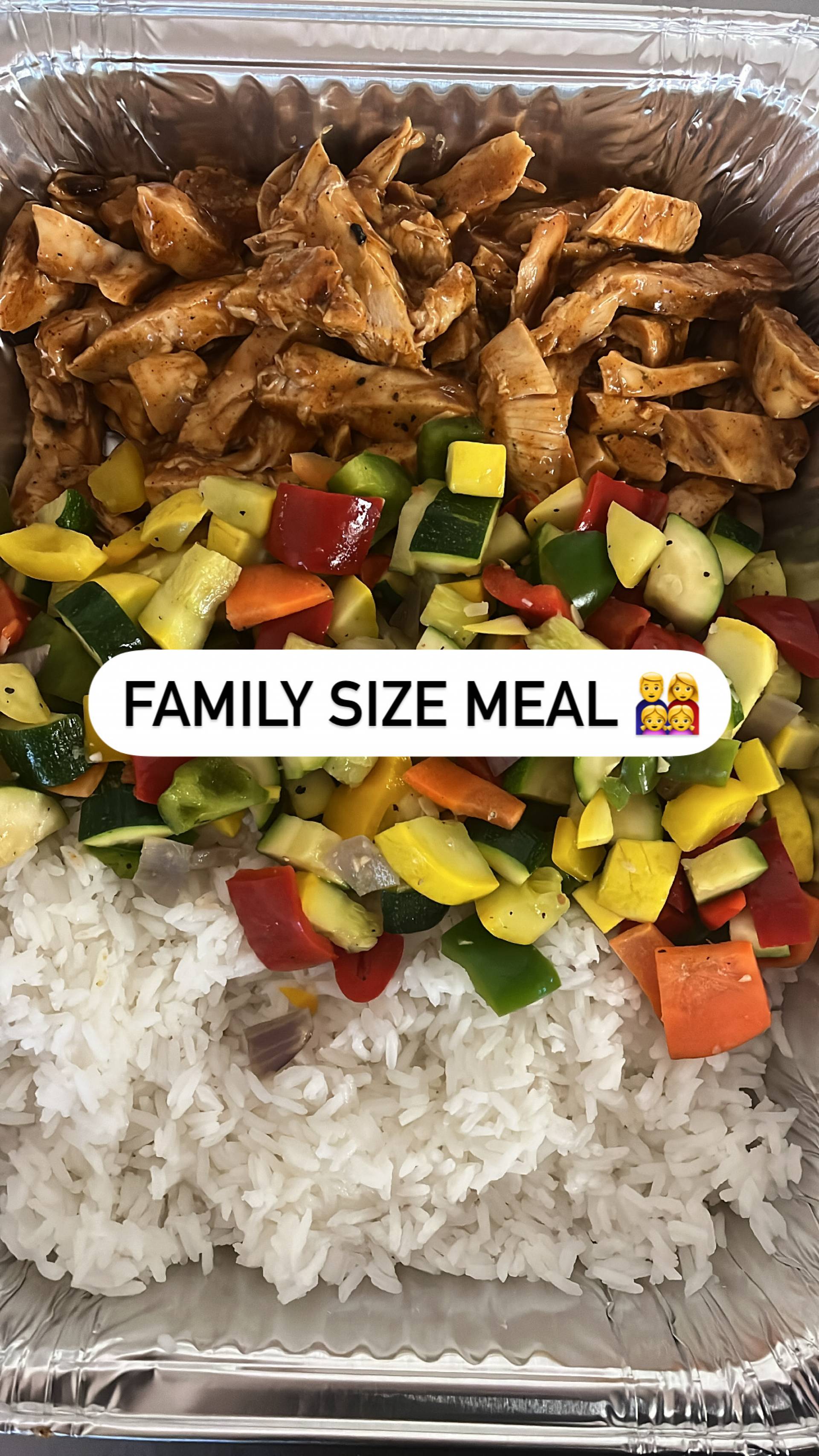 Family Size Szechuan Chicken & Jasmine Rice Meal