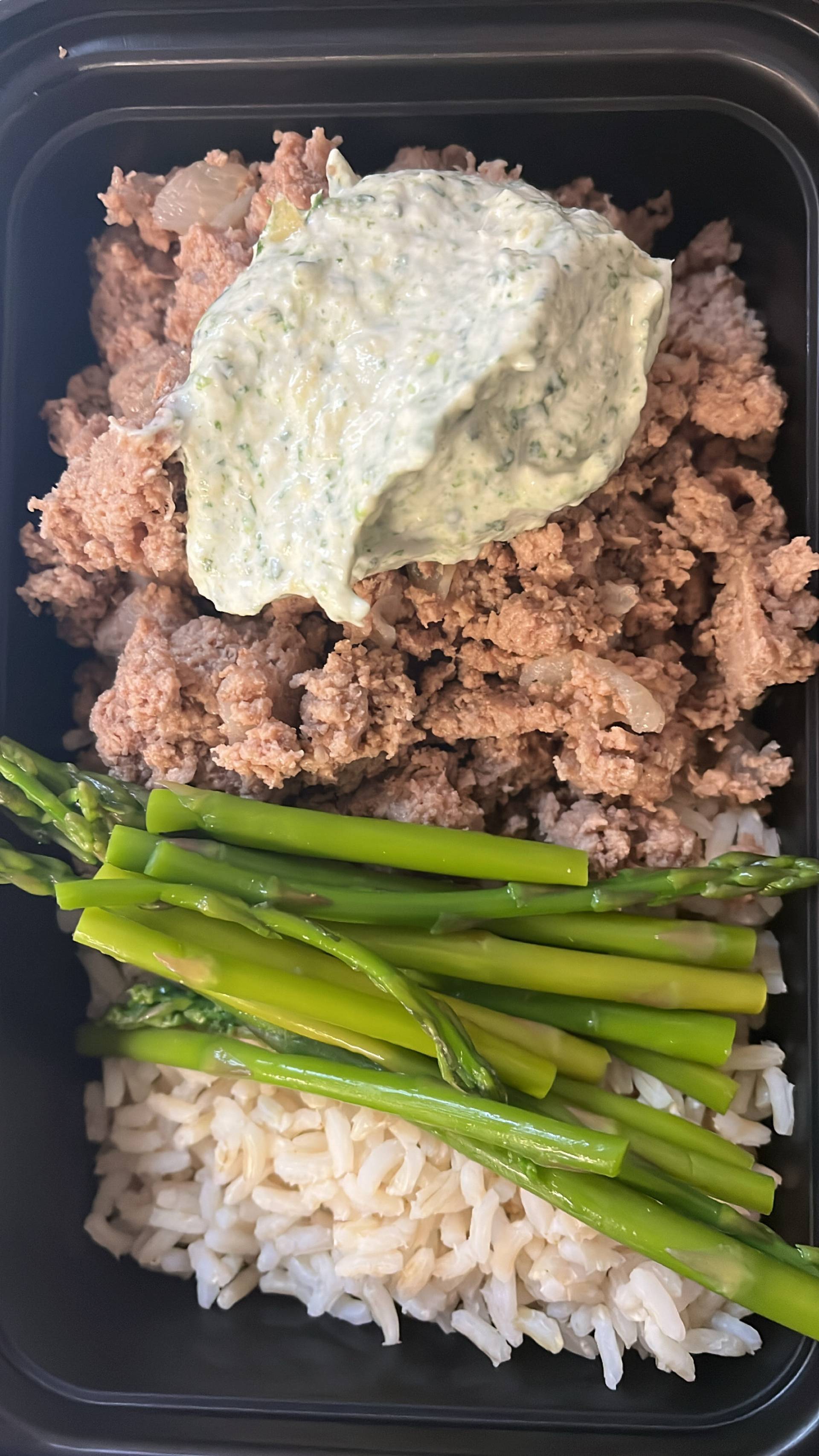 Ground Turkey, Spinach & Artichoke Dip w/ Brown Rice