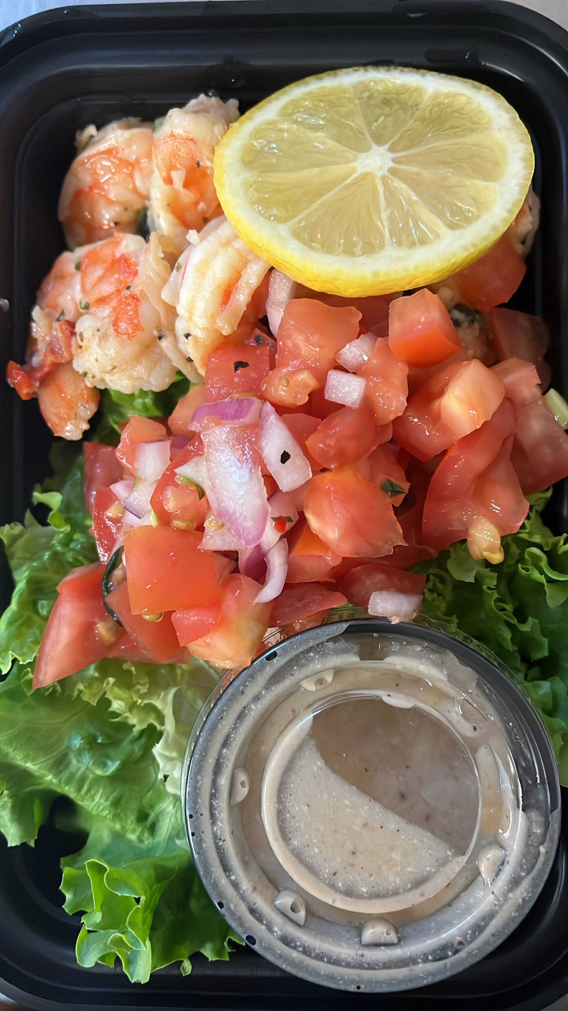 Shrimp & Bruschetta Lettuce Cups