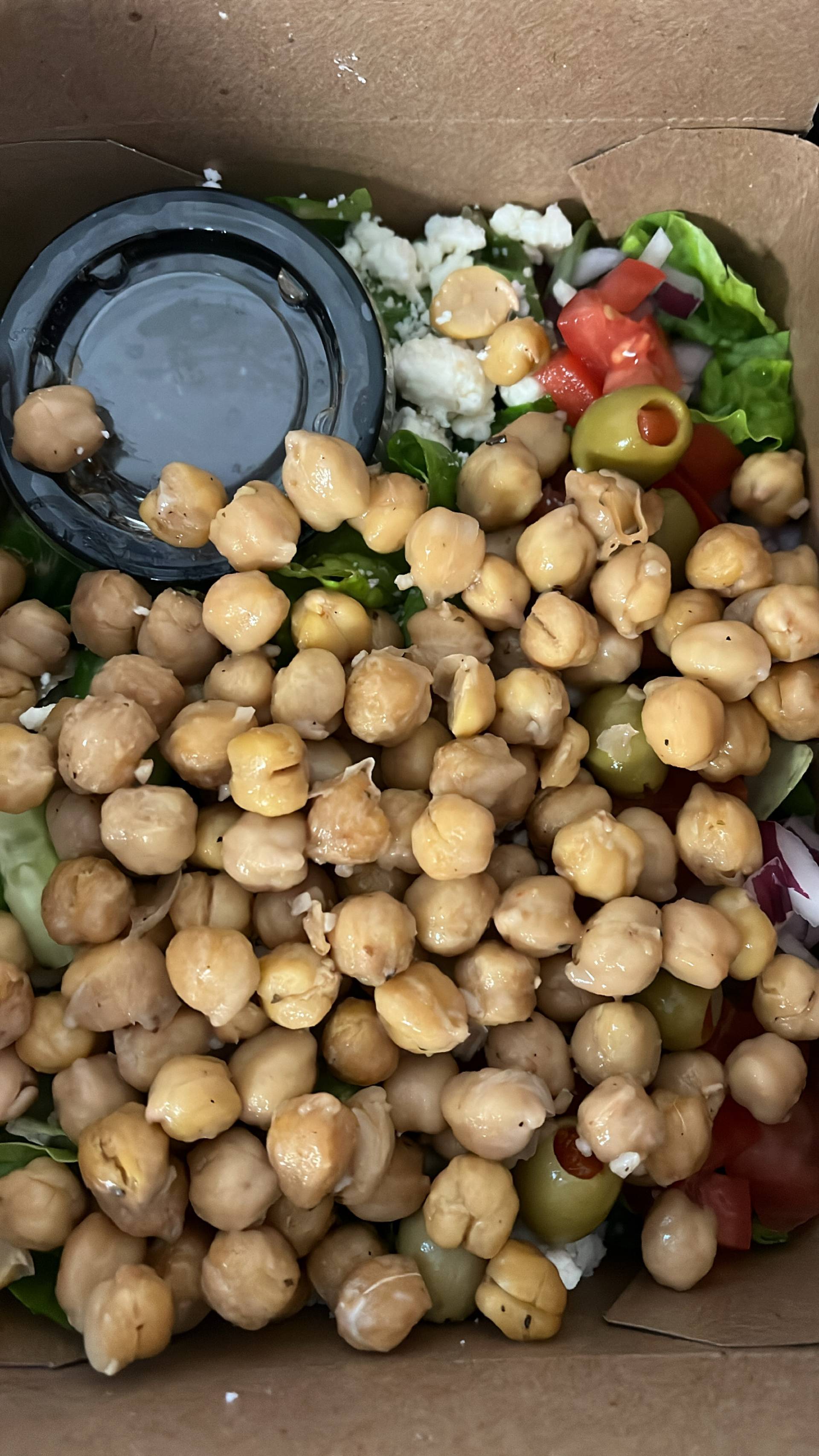 Roasted Chickpea Greek Salad