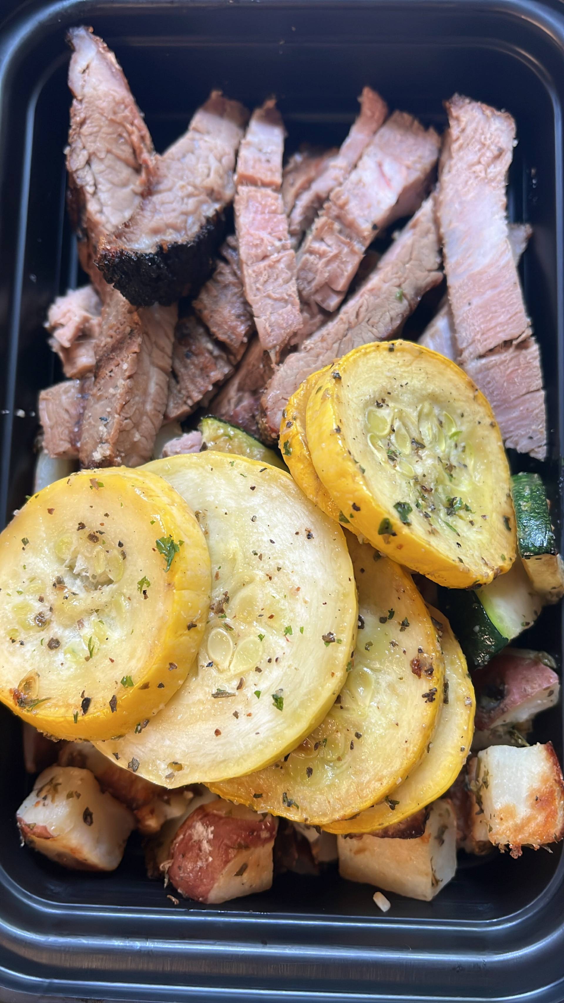 Steak & Garlic, Basil, Parmesan Red Potatoes