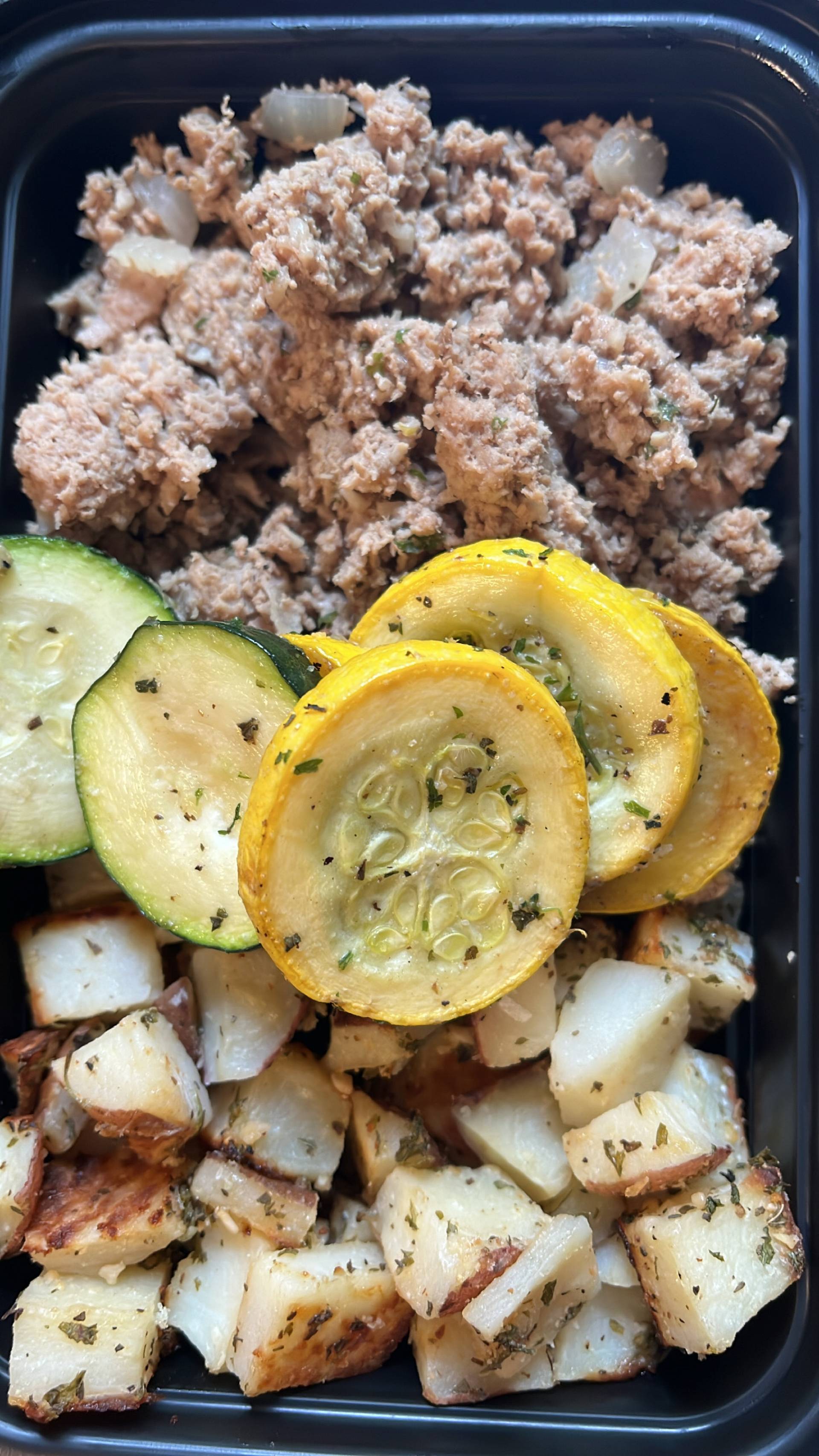 Ground Turkey & Garlic Basil Parmesan Red Potatoes