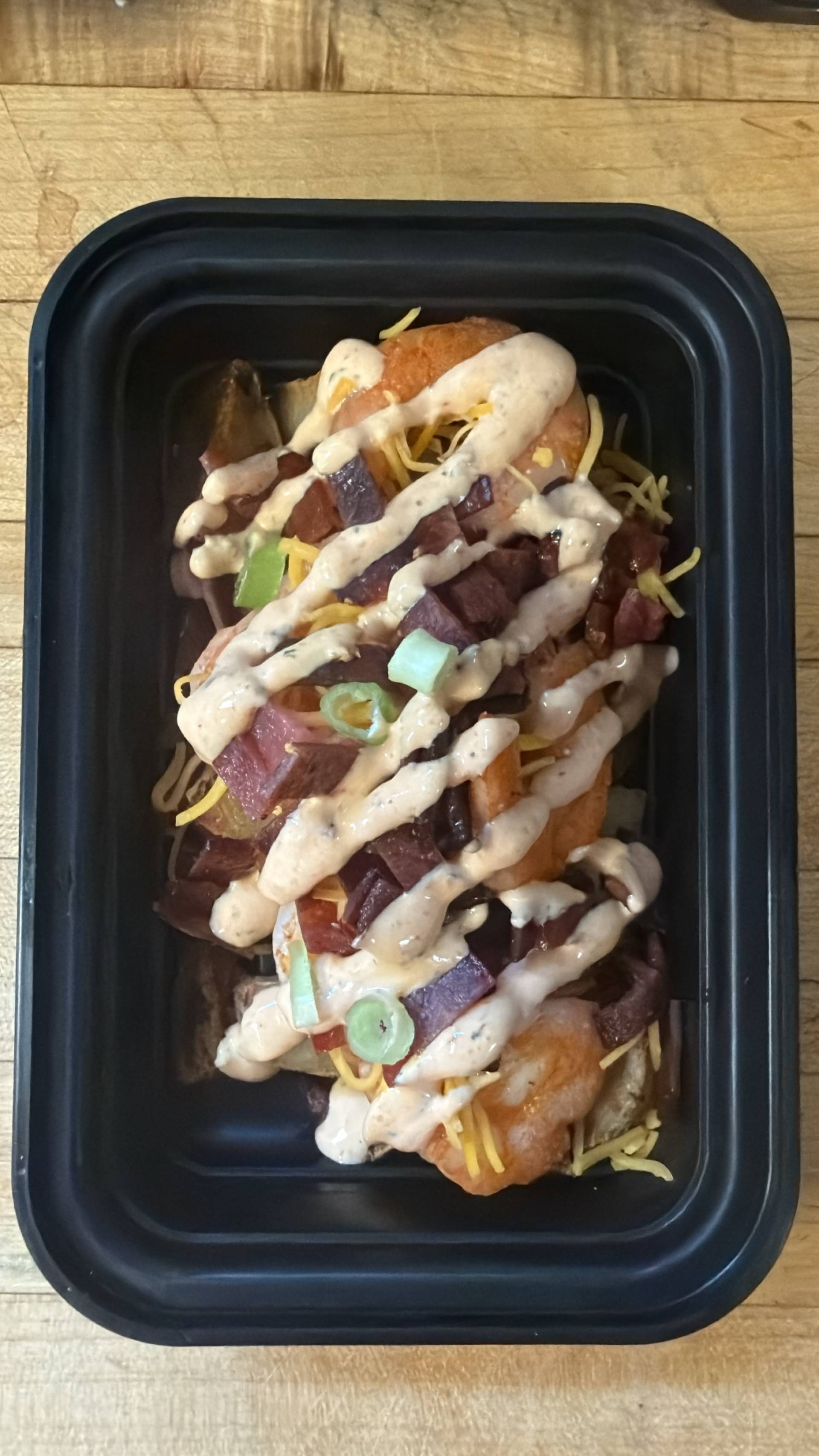 Balanced Meal) Unstuffed Baked Potato Bowl w/ Shrimp
