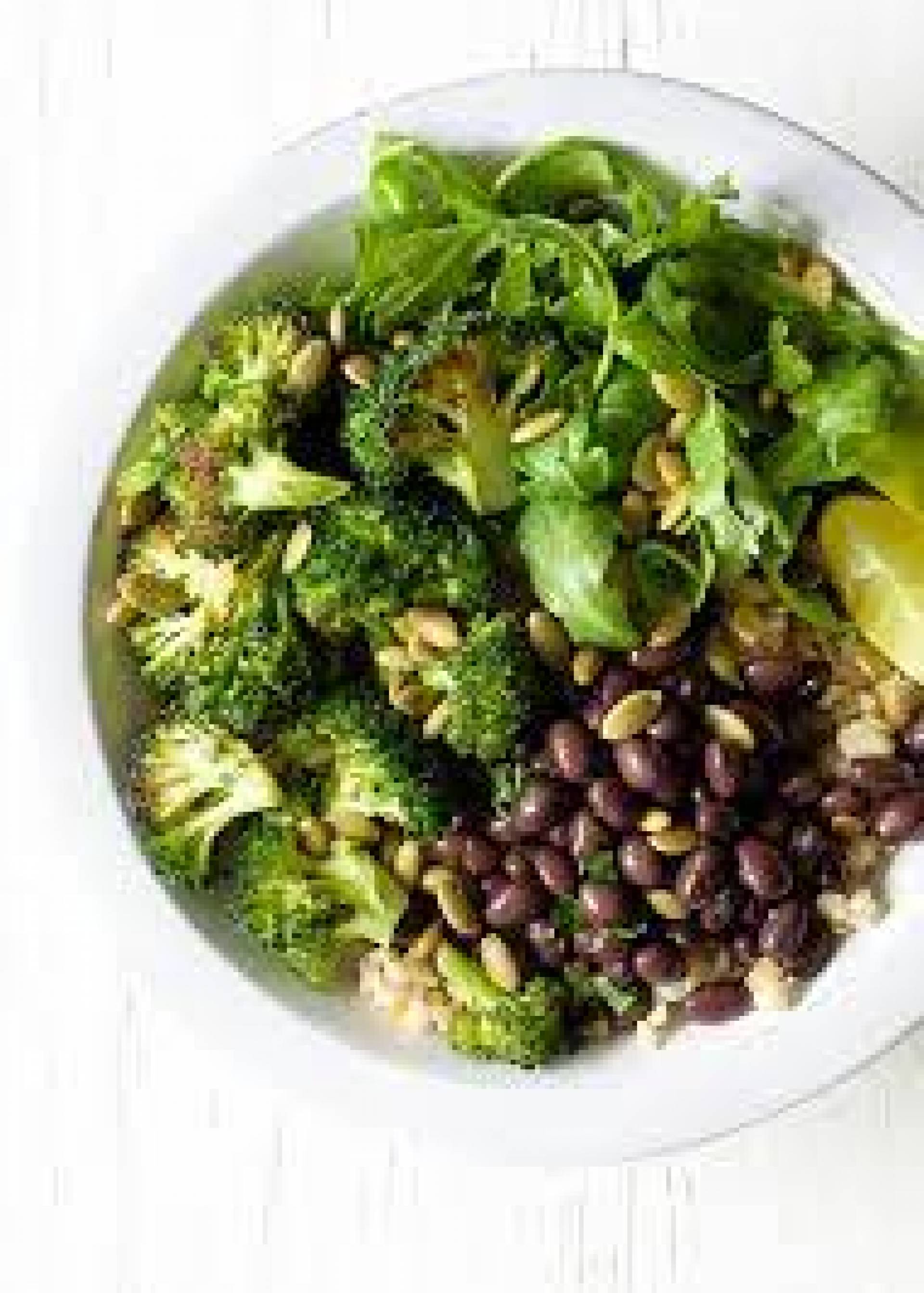 Vegan) Korean Black Beans, Rice & Broccoli