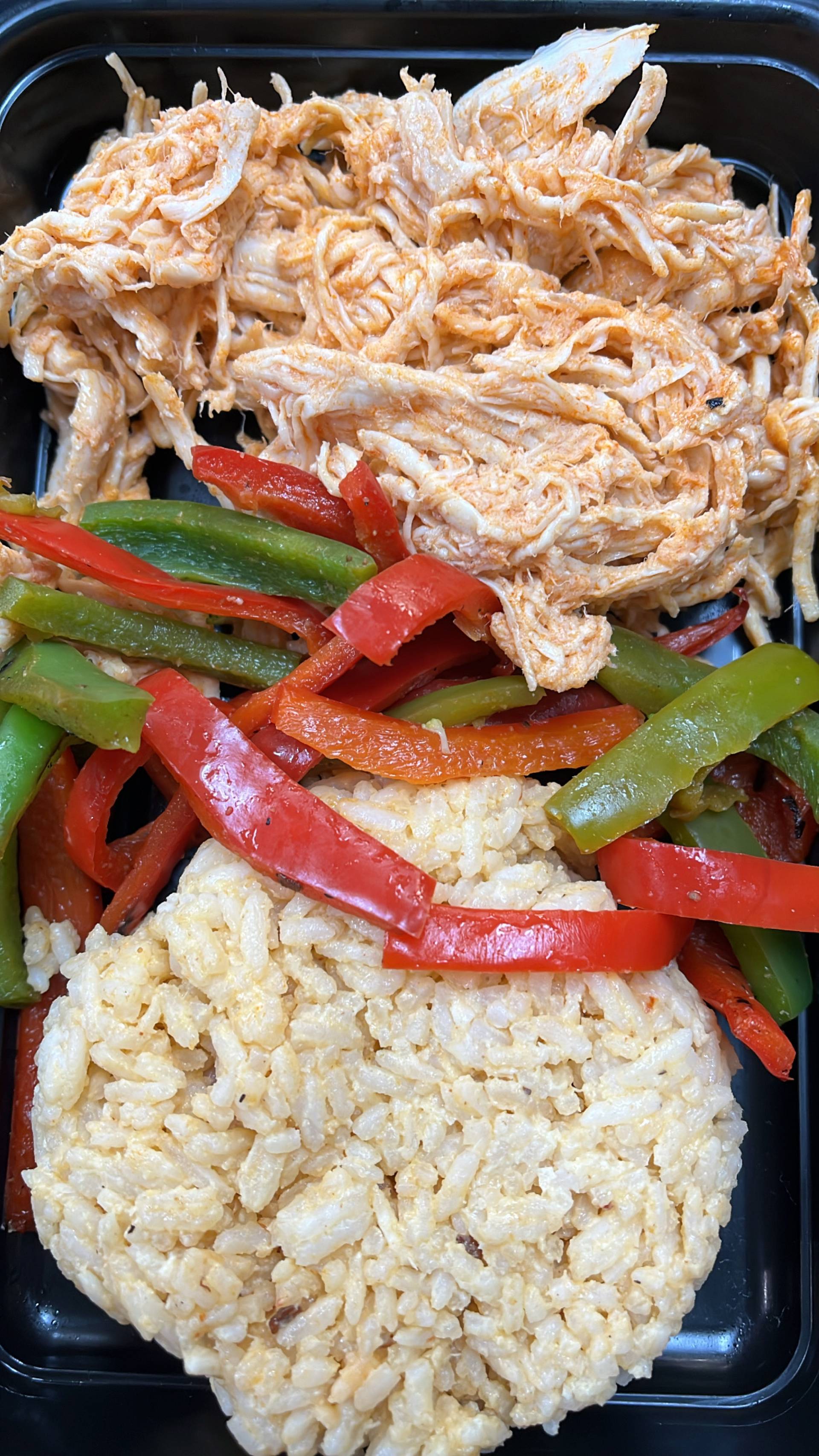 Balanced Meal DF) Shredded Honey Buffalo Chicken & Chipotle Rice