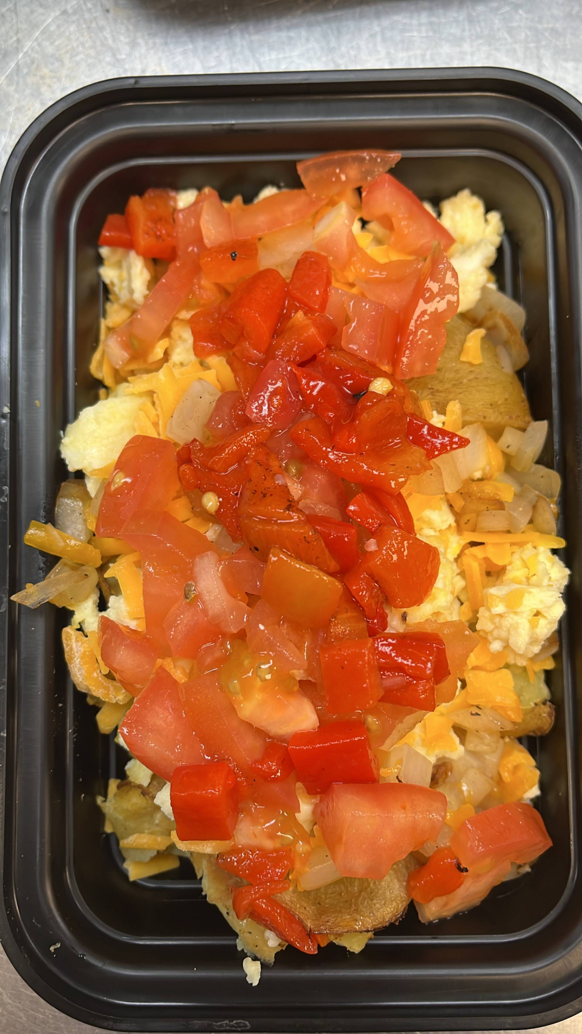 Breakfast) Veggie & Egg, Cheddar Potato Bowl