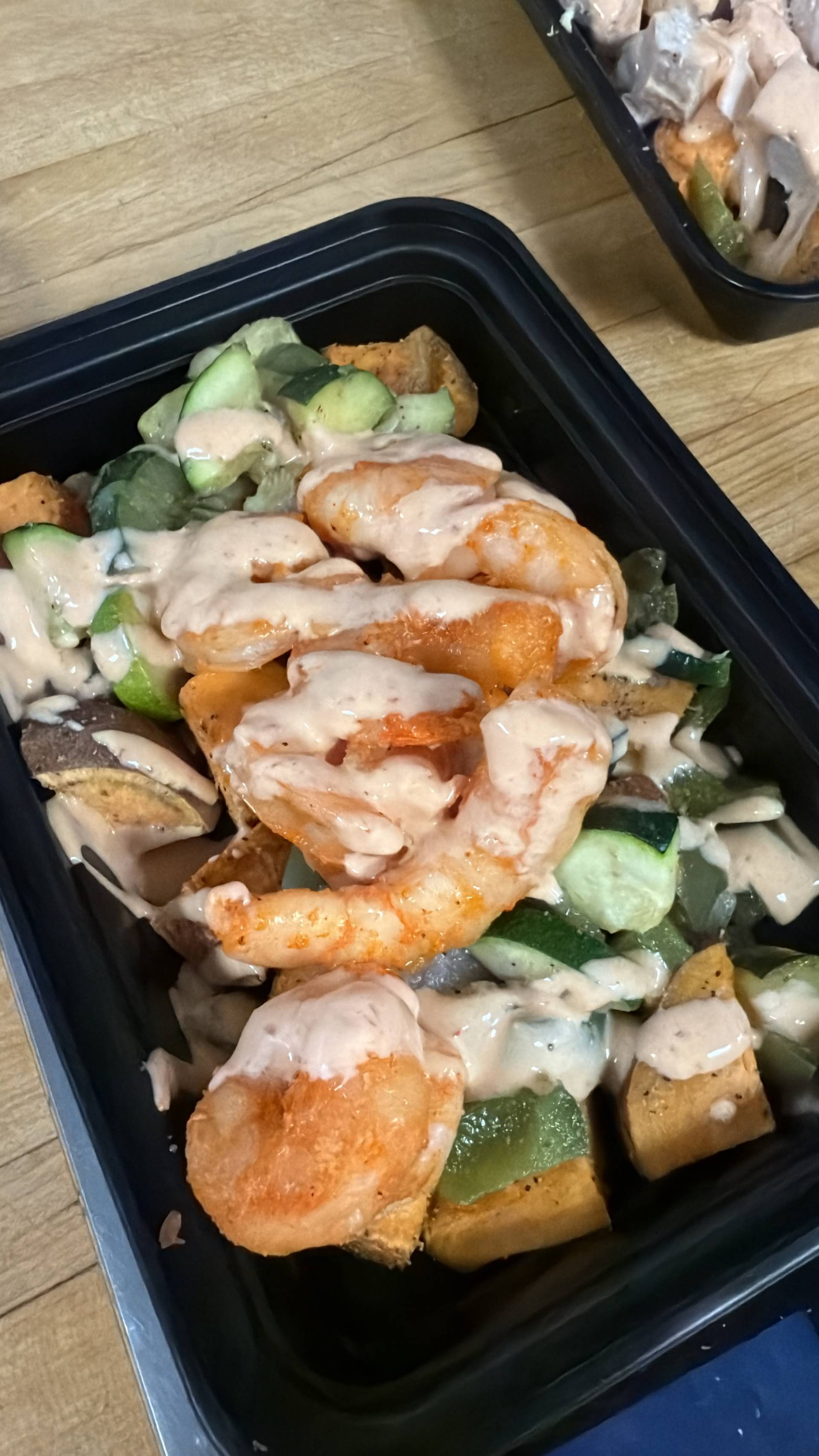 Balanced Meal) Zesty Shrimp & Sweet Potato Bowl