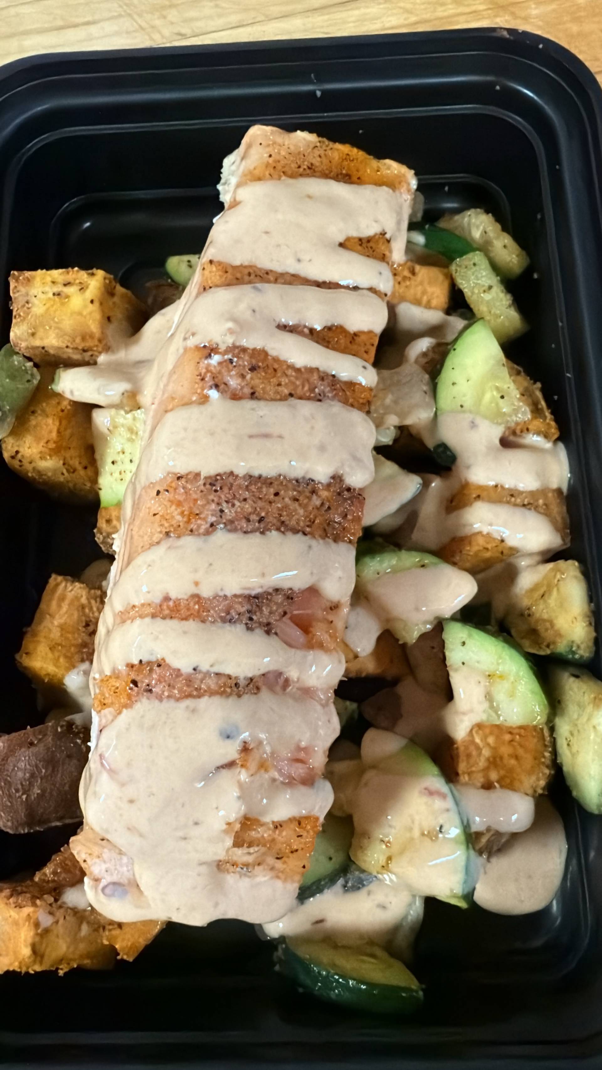 Balanced Meal) Zesty Salmon & Sweet Potato Bowl