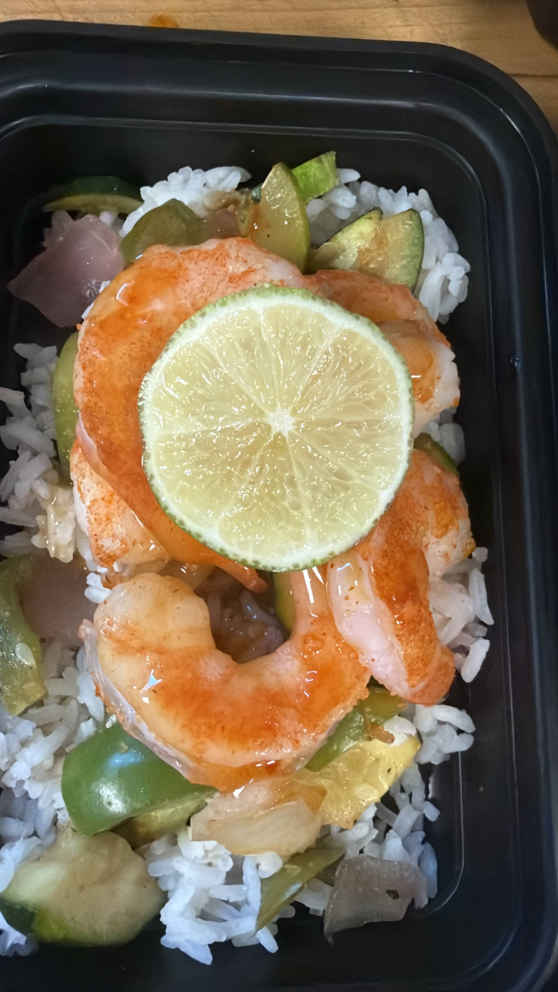 Balanced Meal DF) Mango Habanero Shrimp & Rice