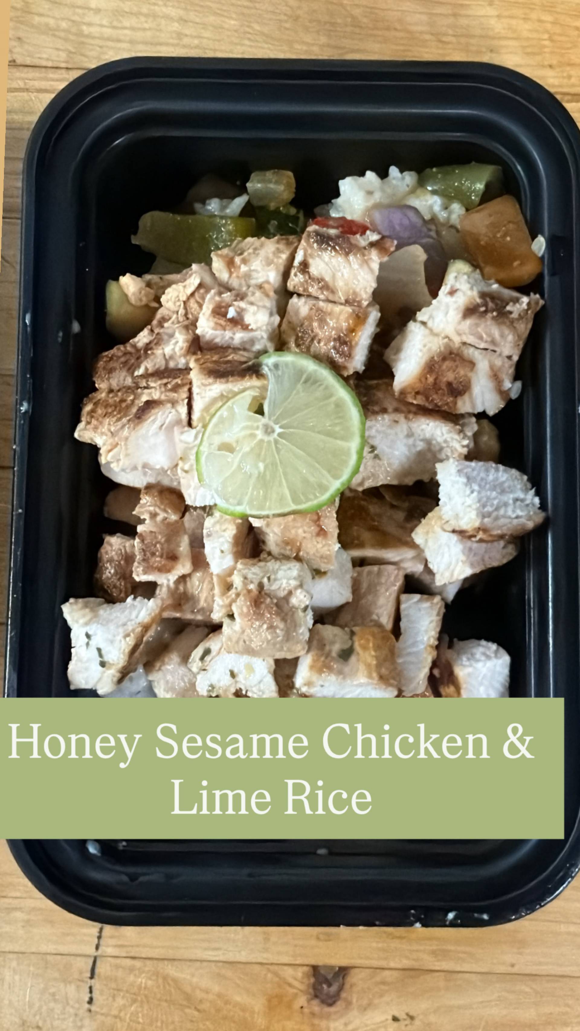 Balanced Meal DF) Honey Sesame Chicken & Lime Rice