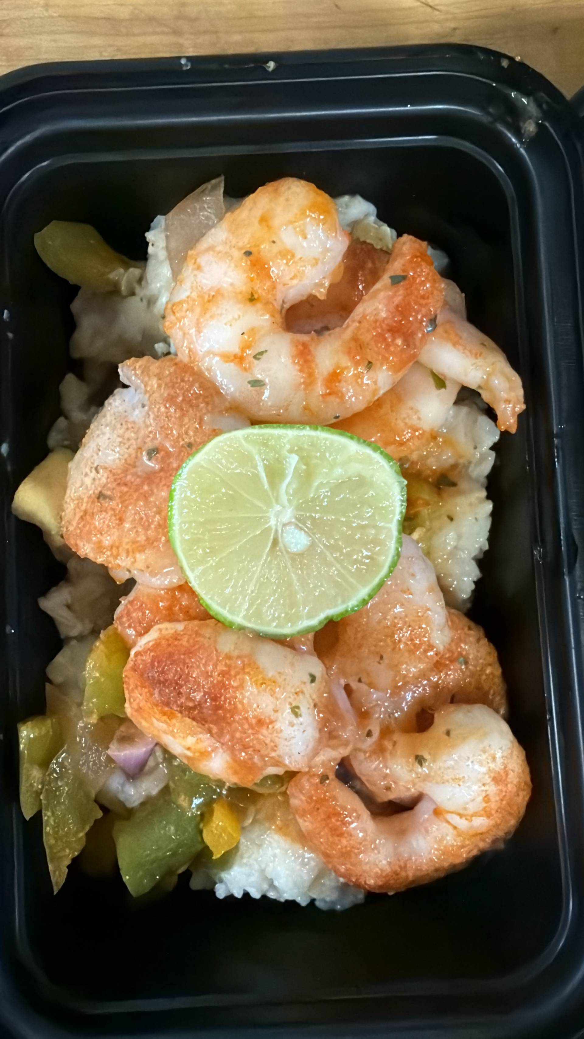 Balanced Meal DF) Honey Sesame Shrimp & Lime Rice