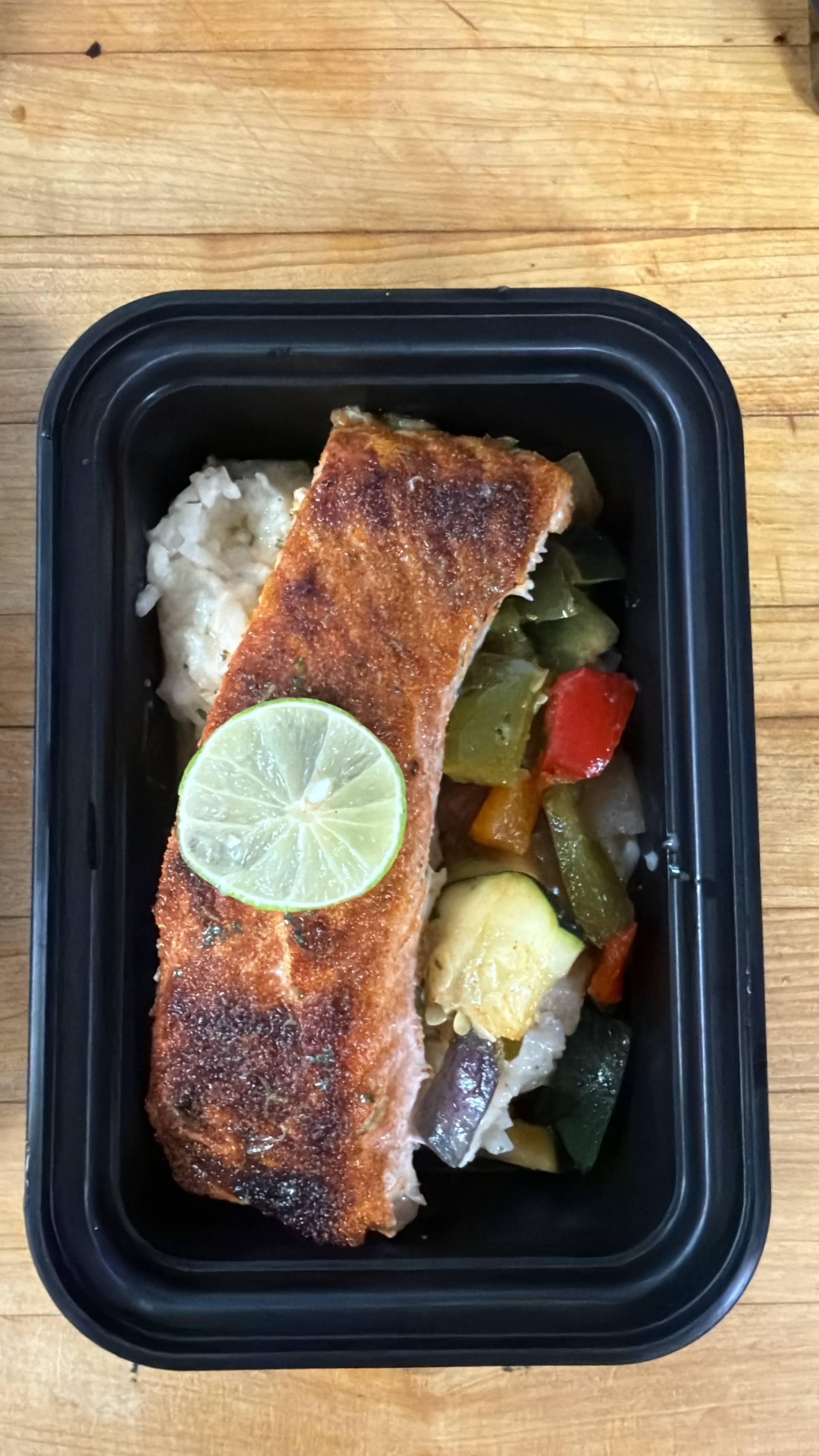 Balanced Meal DF) Honey Sesame Salmon & Lime Rice