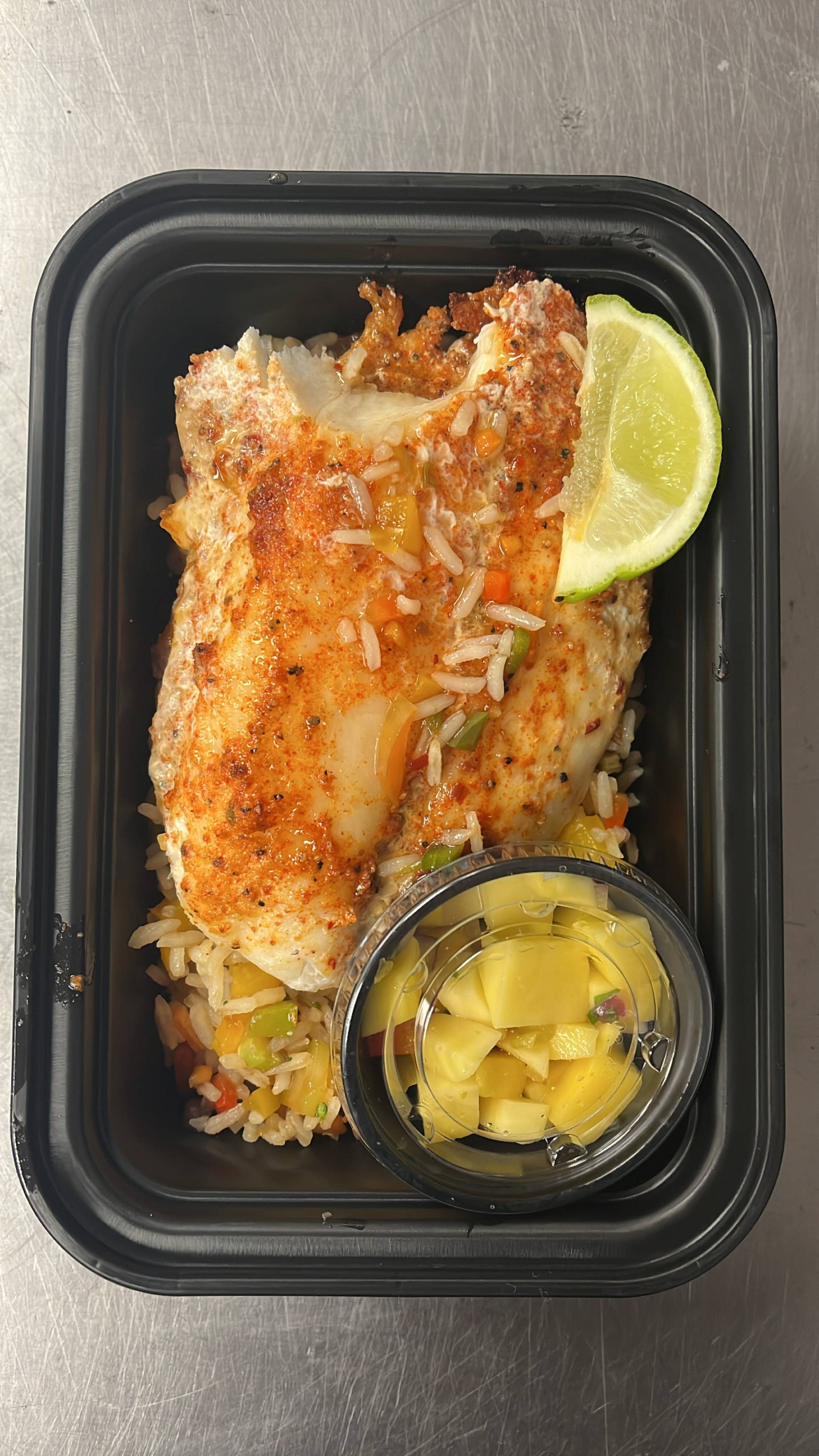 Pineapple Teriyaki Orange Roughy & Stir Fry