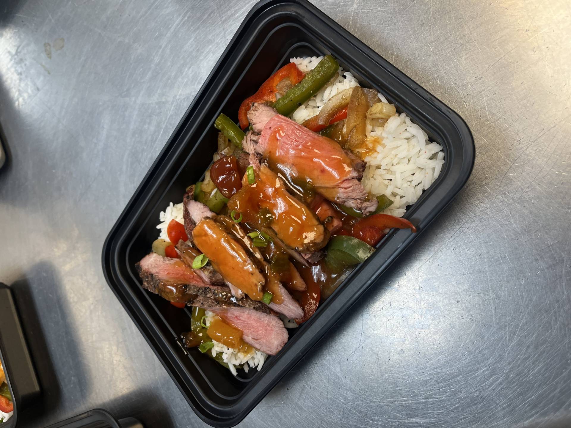 Balanced Meal DF) Sweet & Sour Steak & Rice