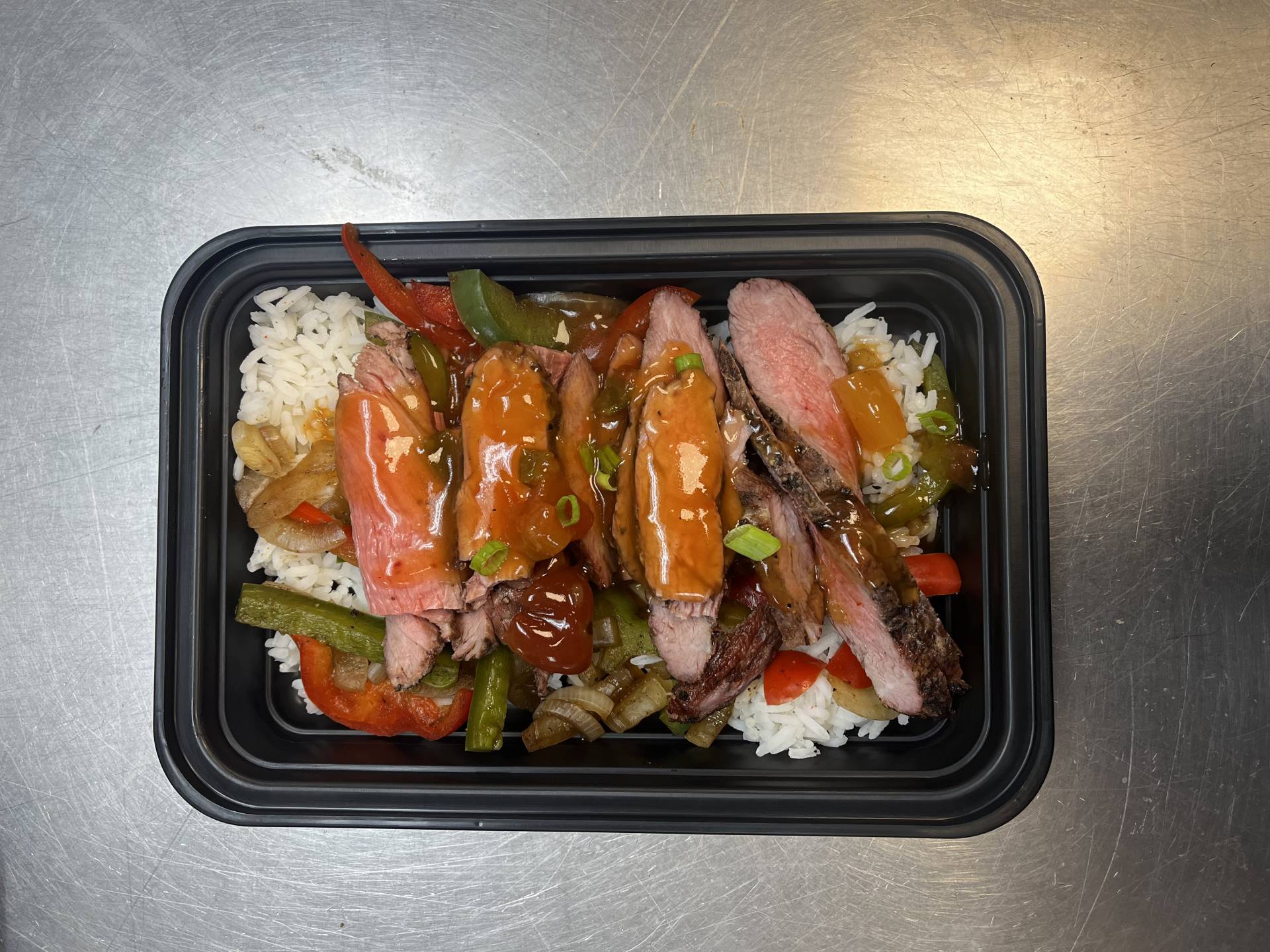 Balanced Meal DF) Sweet & Sour Steak & Rice