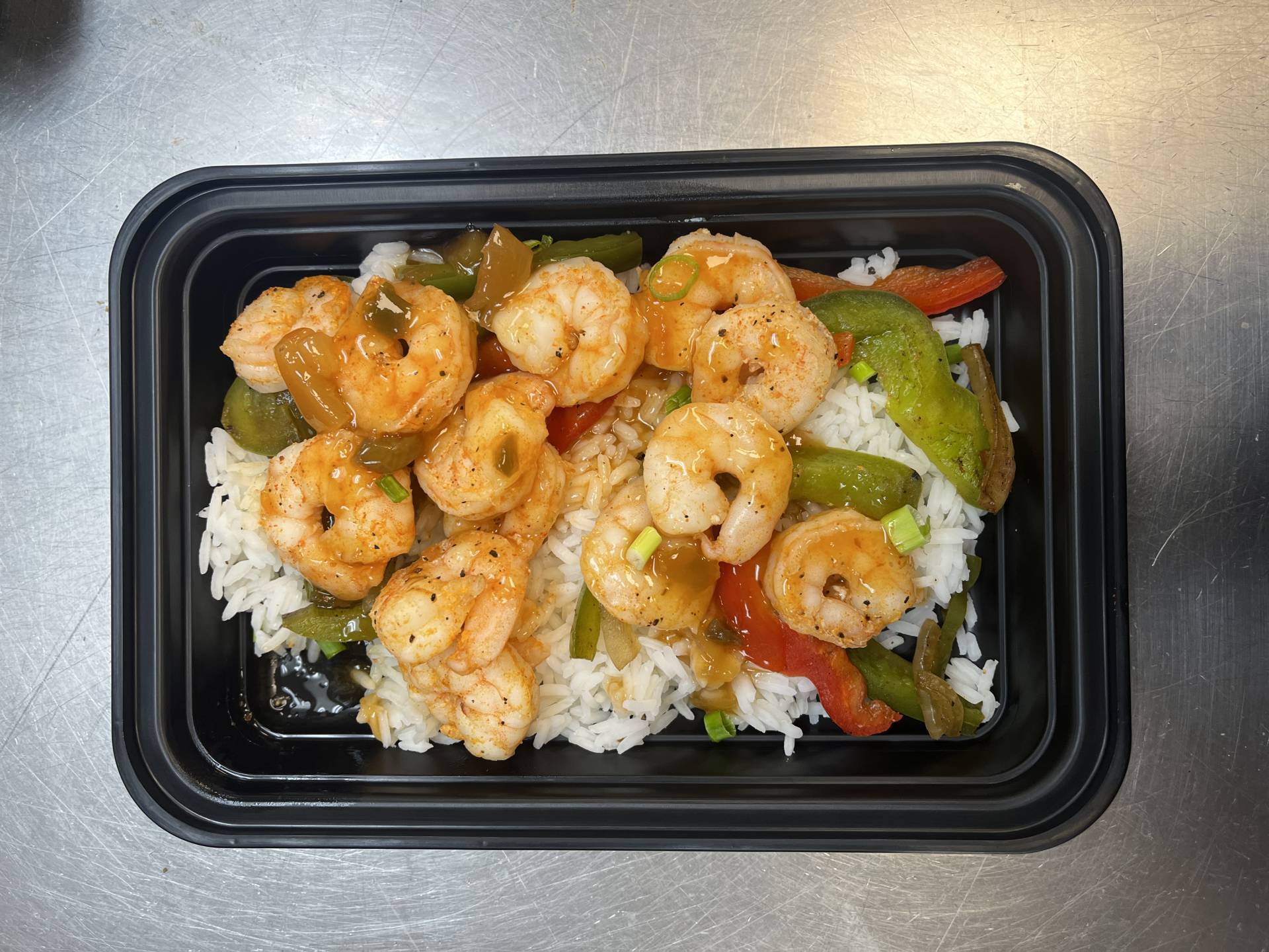 Balanced Meal DF) Sweet & Sour Shrimp & Rice