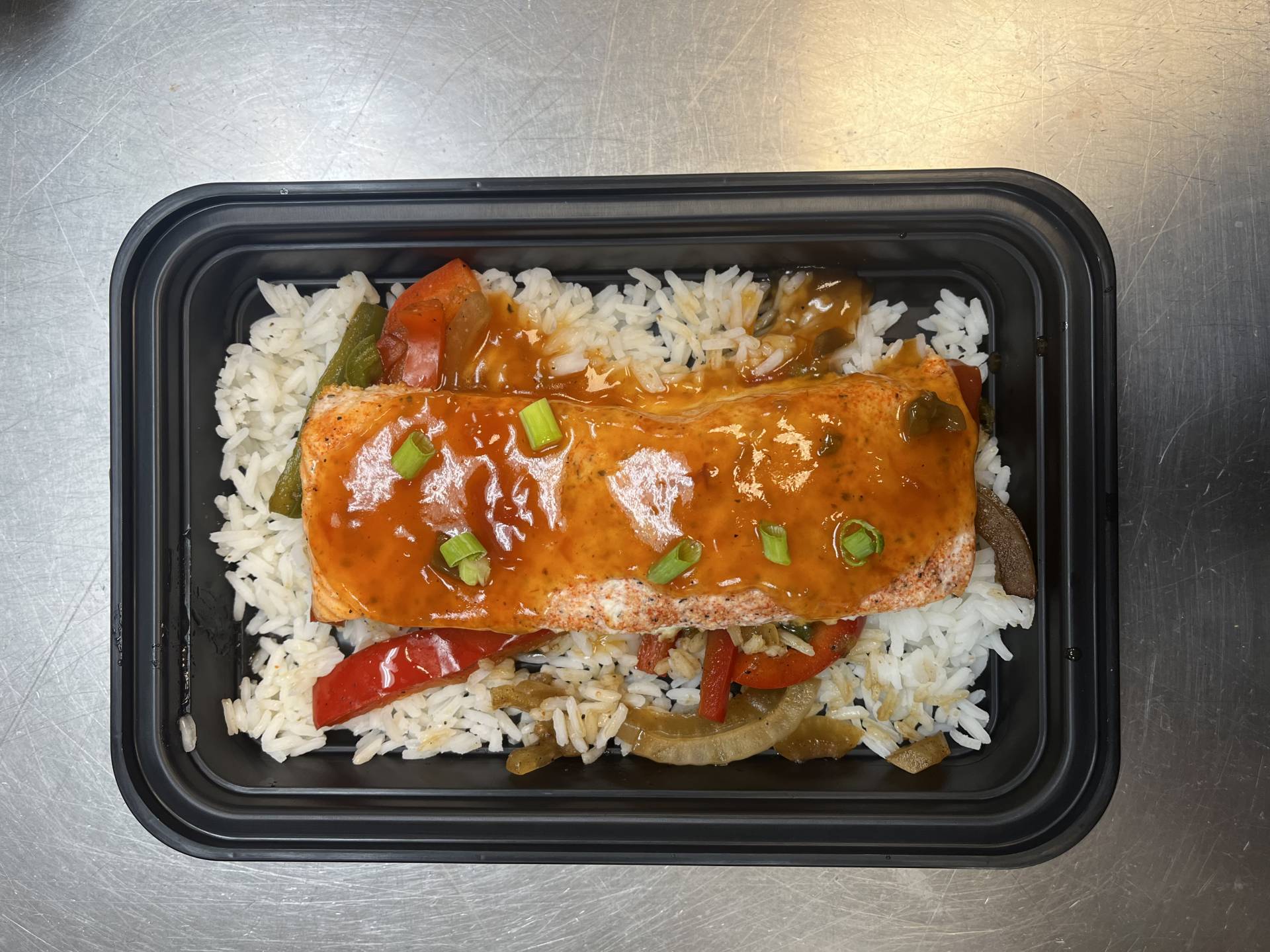 Balanced Meal DF) Sweet & Sour Salmon & Rice