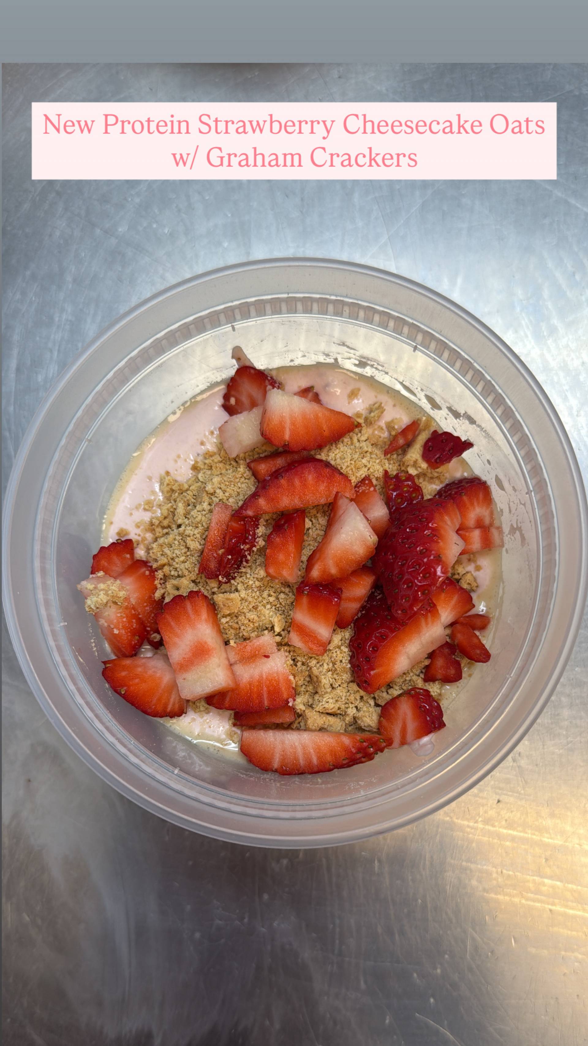 Frozen) Strawberry Cheesecake Protein Oats