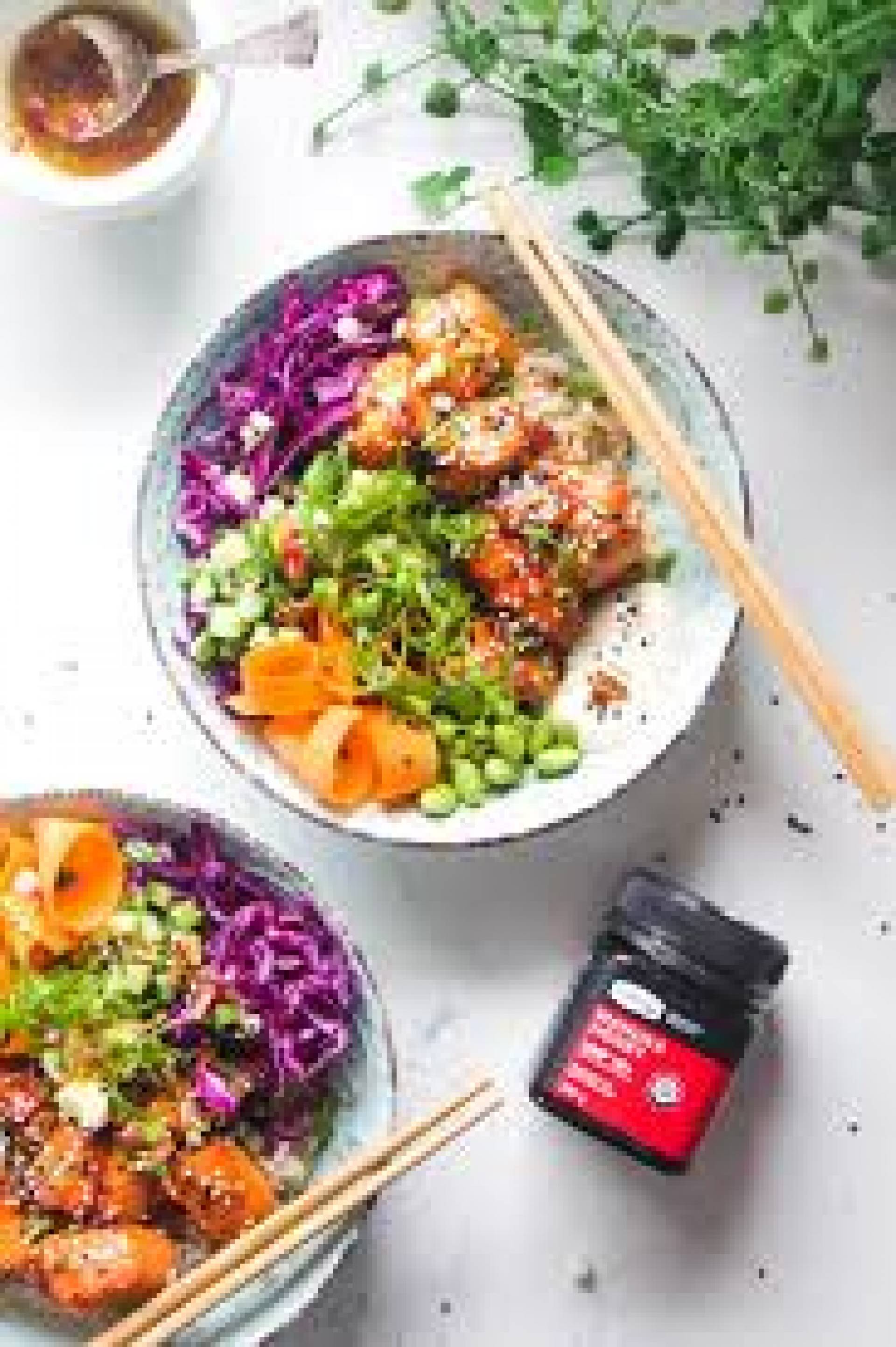 Balanced Meal DF) Salmon & Rice Poke Bowl