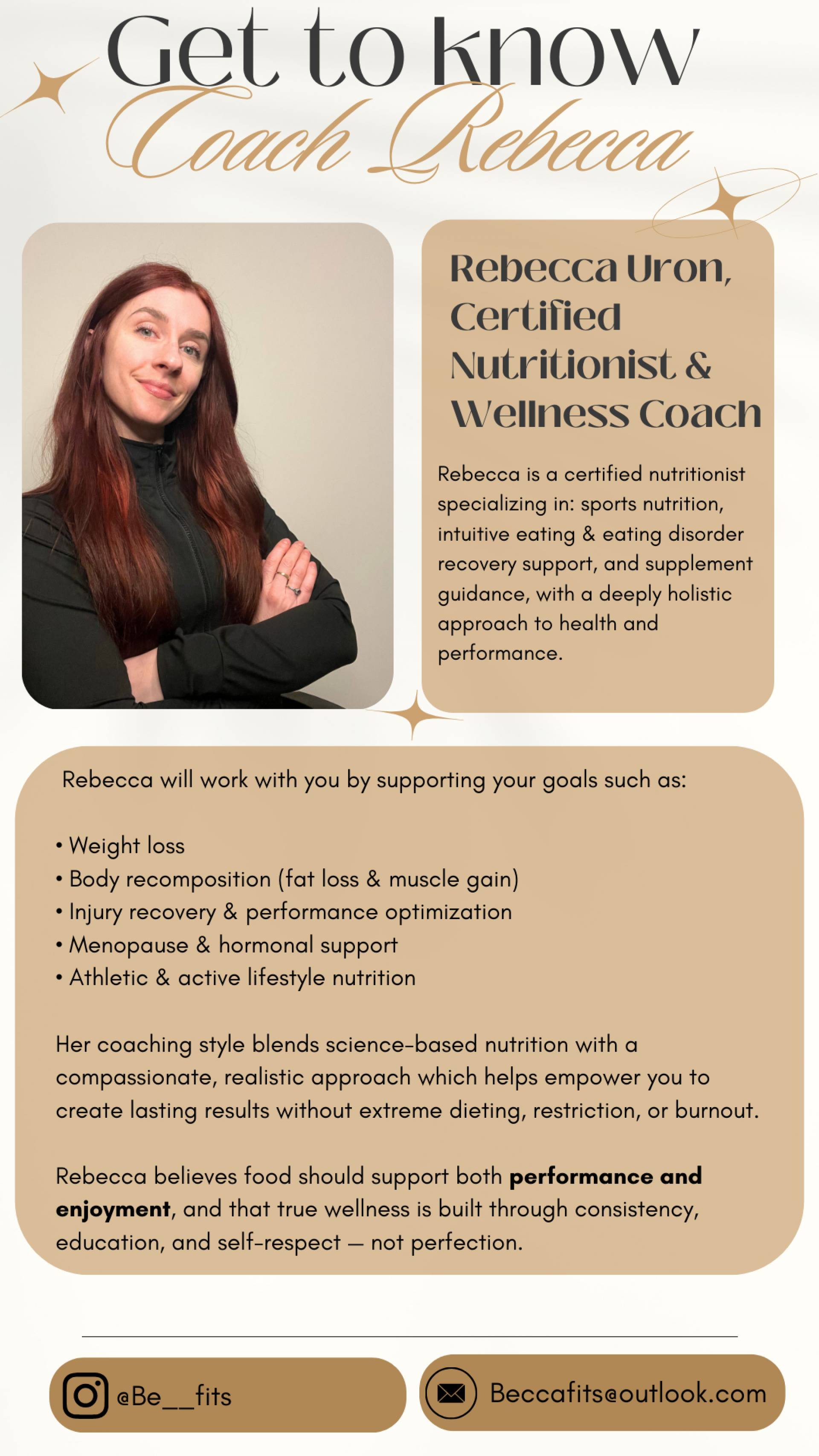 # Nutrition Plans with Rebecca Uron Be Fit