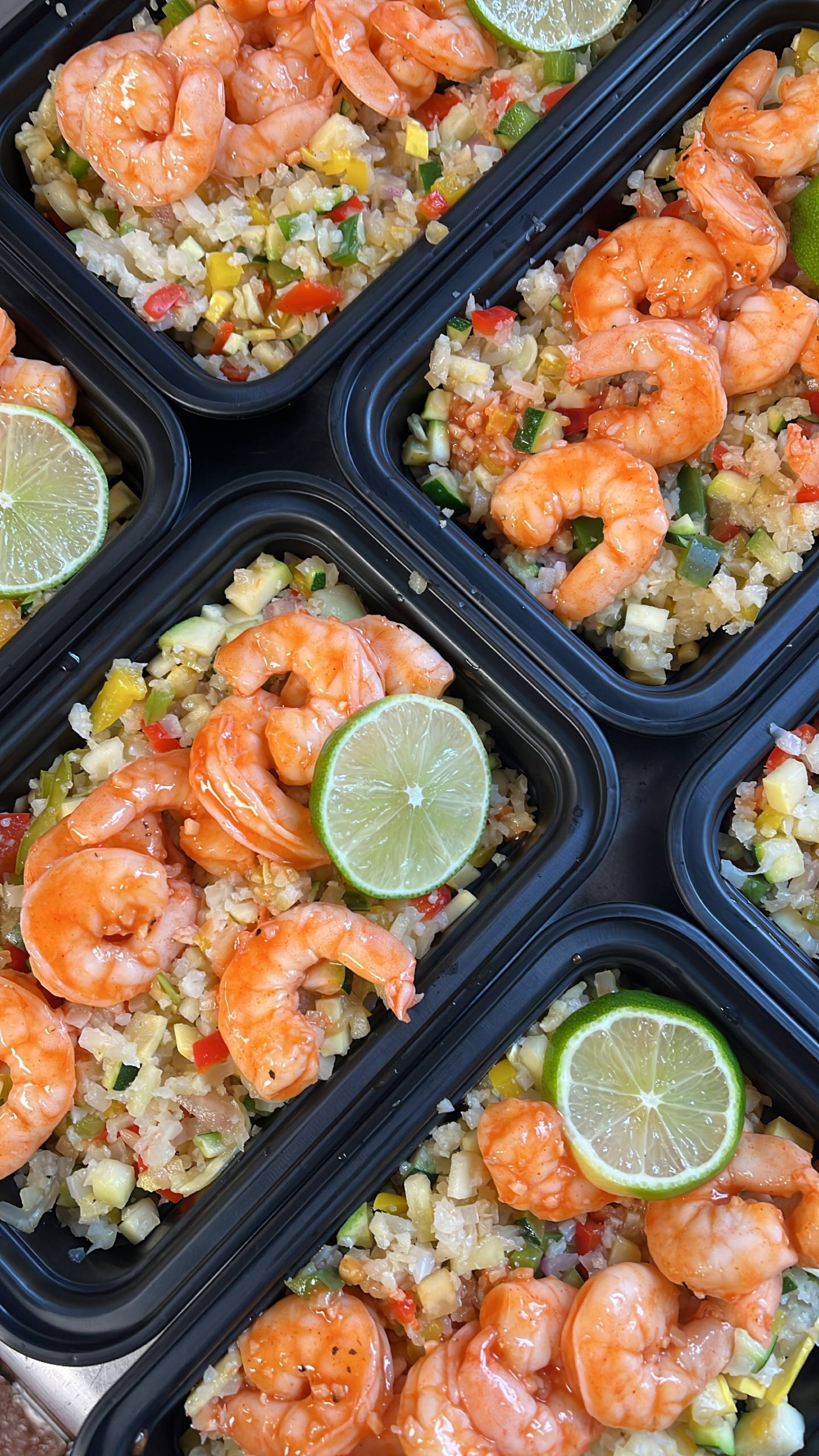 Honey Buffalo Shrimp & Cauliflower Rice
