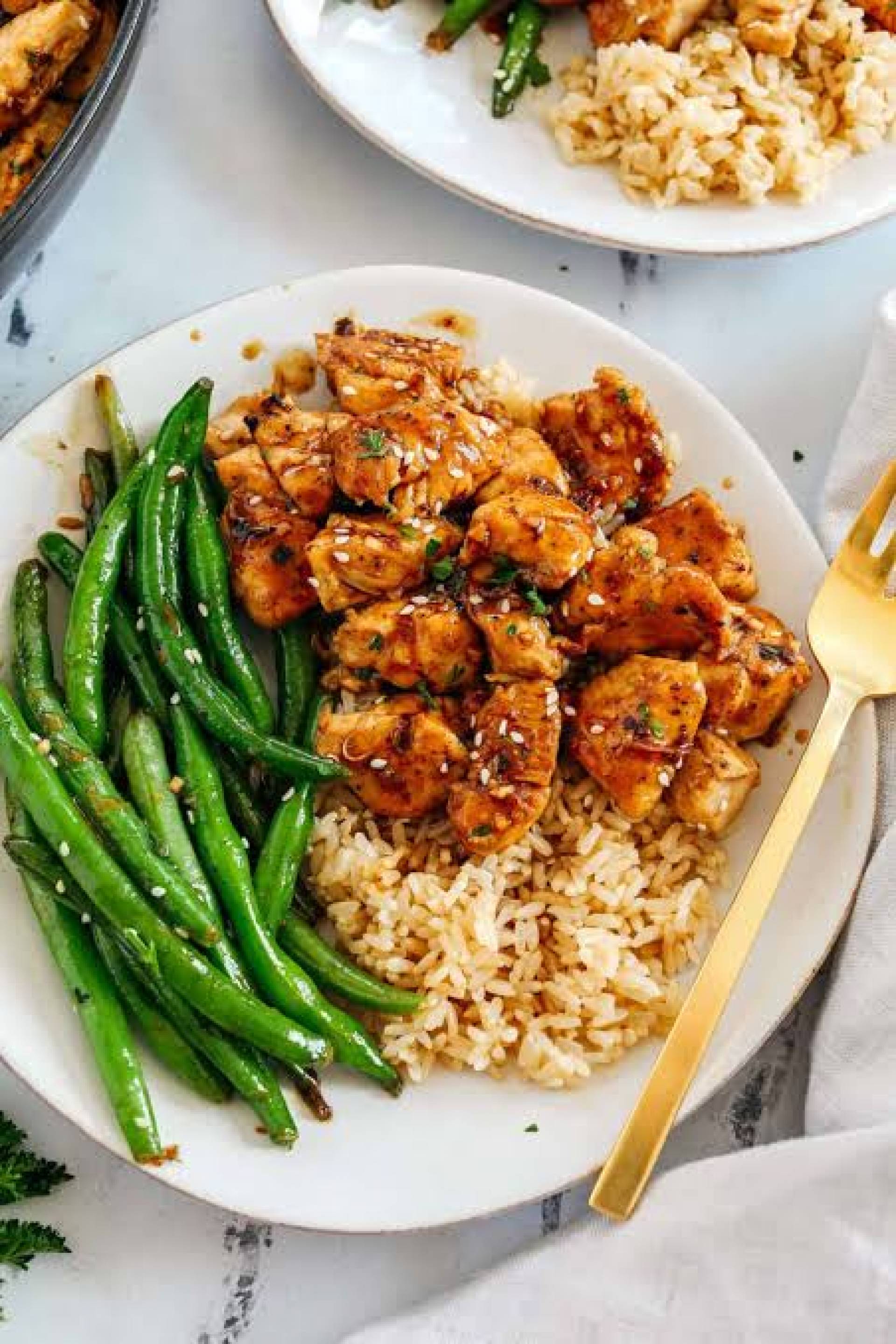 Balanced Meal DF) Hot Honey Chicken & Rice Bowl