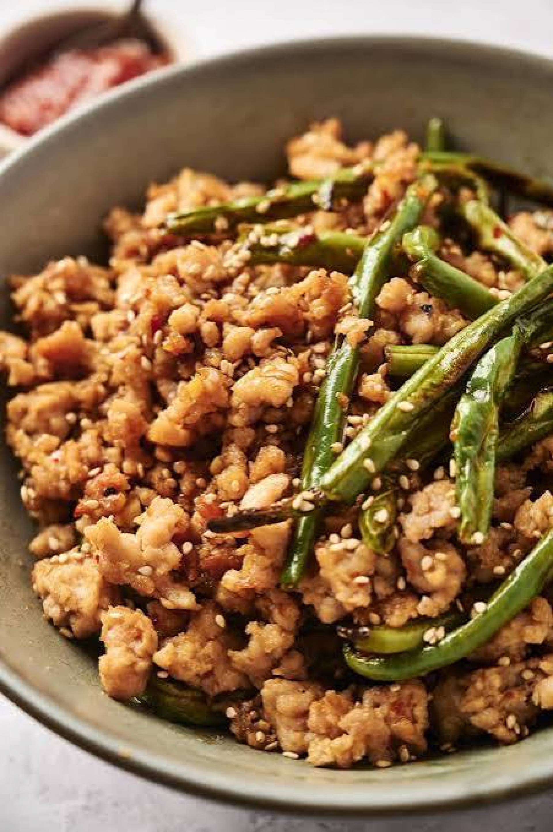 Low Carb/ Keto) Hot Honey Spicy Turkey & Green Beans