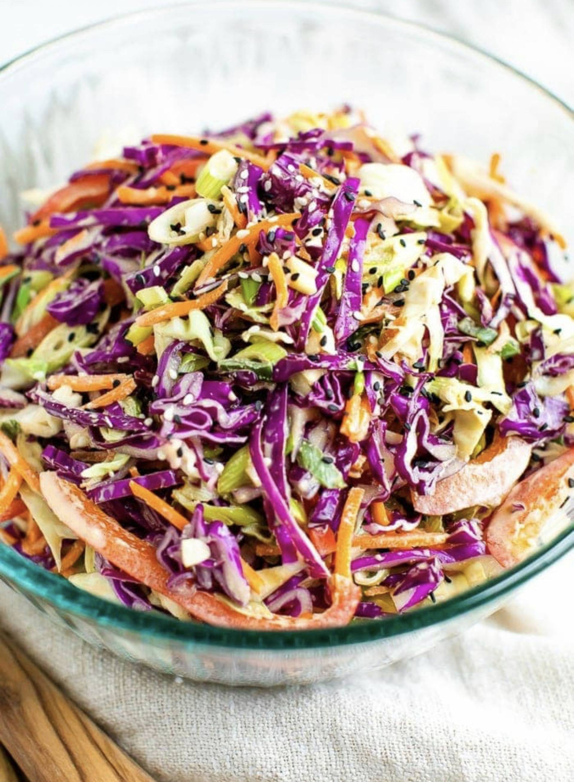 Spicy Korean Chicken & Sesame Slaw