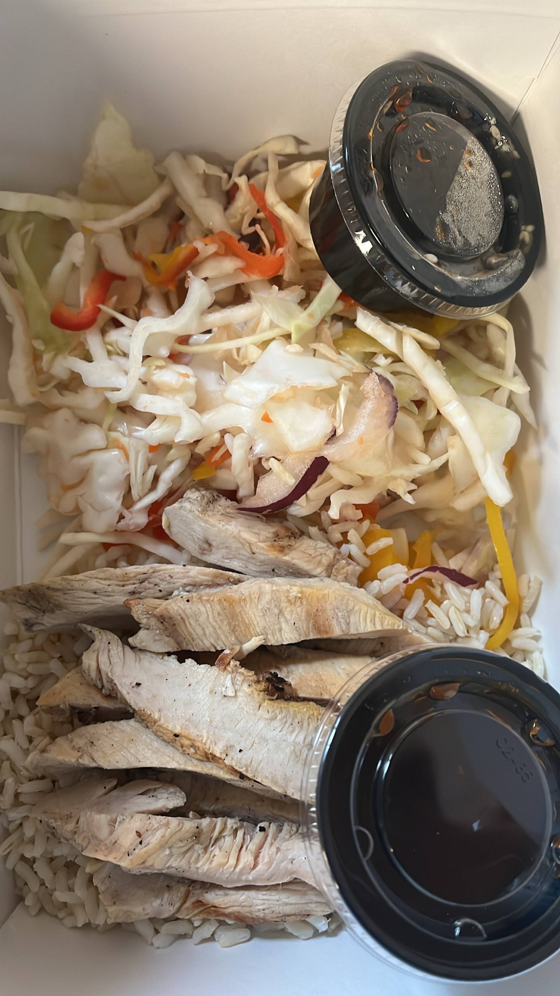 Spicy Korean Chicken & Sesame Slaw