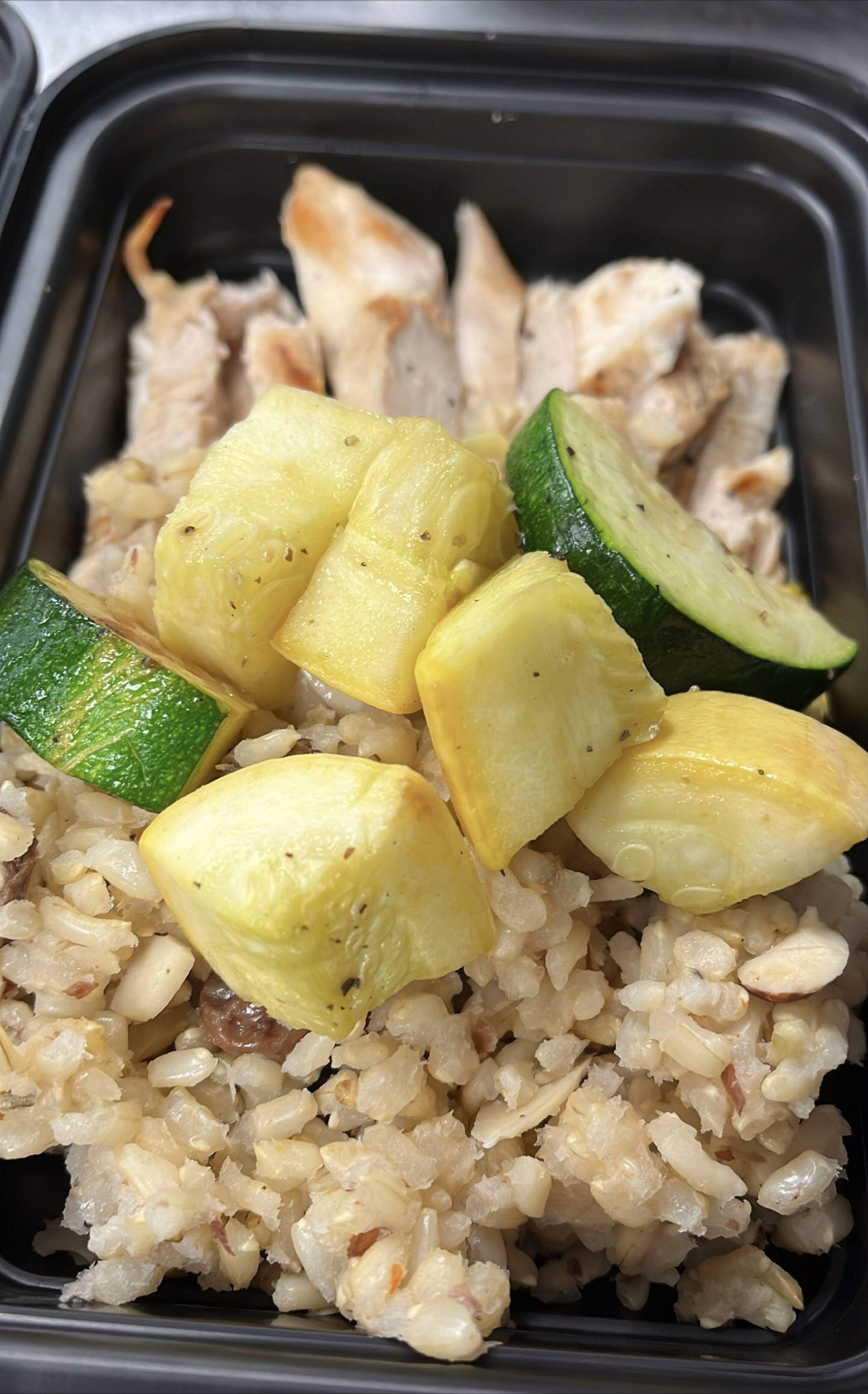 Balsamic Grilled Chicken & Armenian Rice Pilaf w/ Almonds & Raisins