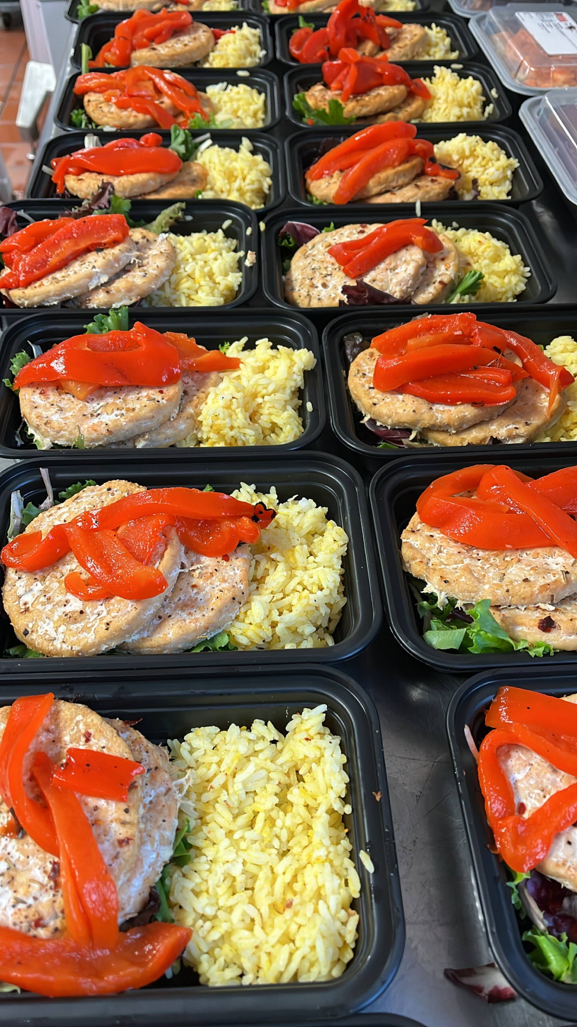 Salmon Patty , Turmeric & Lemon Rice.