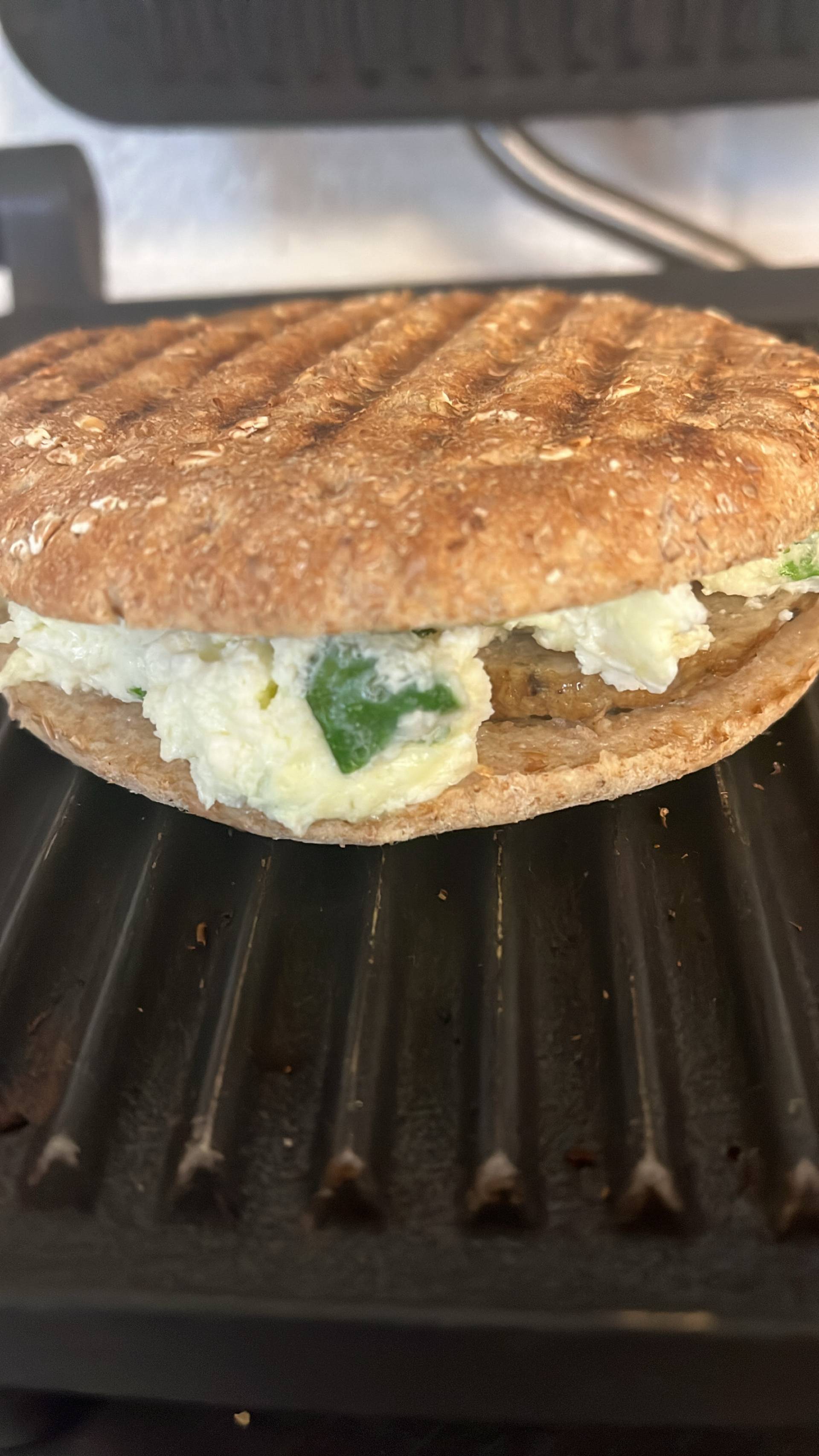 Turkey Sausage, Spinach, Feta & Egg White Sandwich